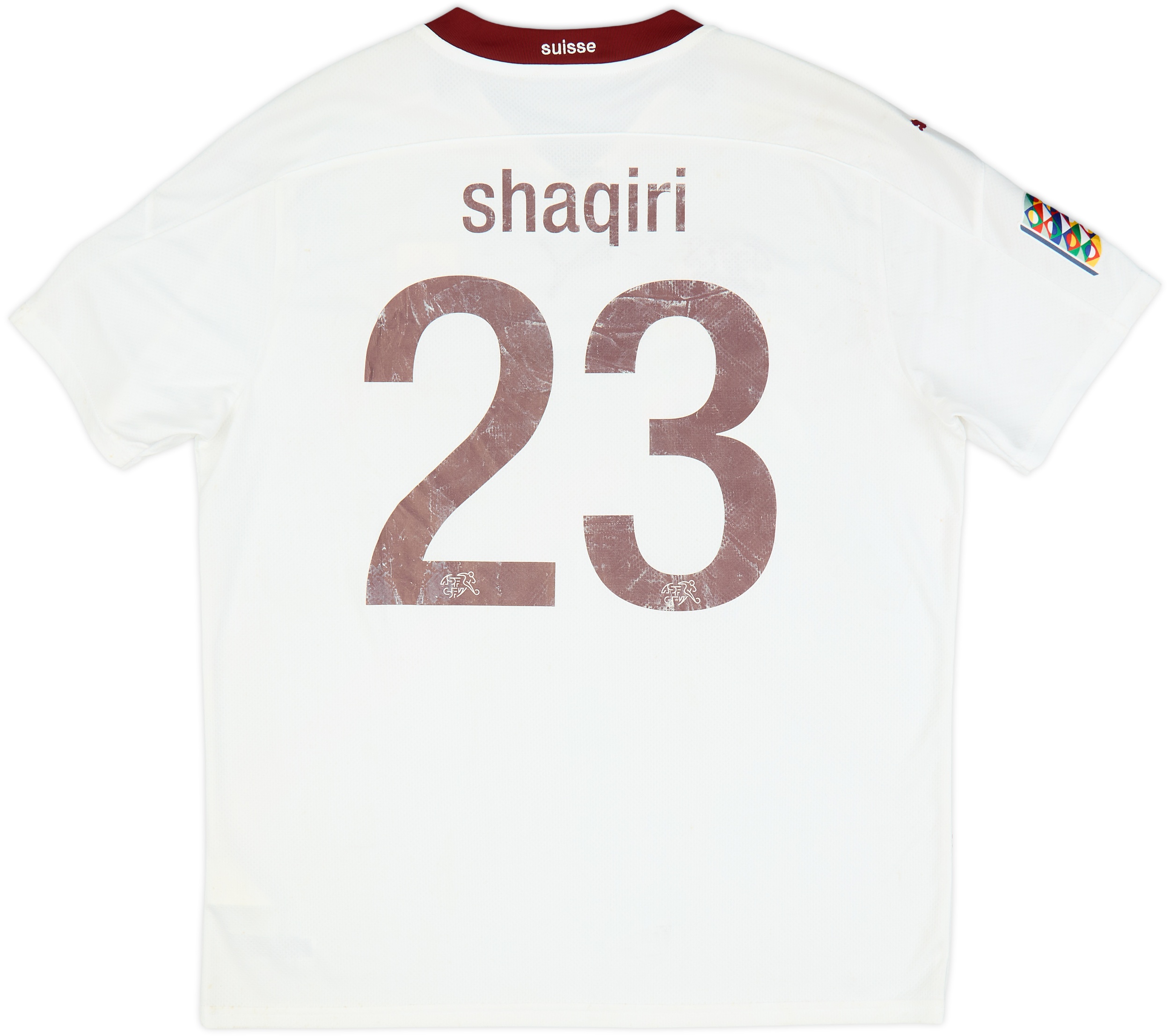 Maillot Vintage Suisse Domicile 2013-2014 – Puma – XS – Xherdan Shaqiri #23 – Rouge – Occasion