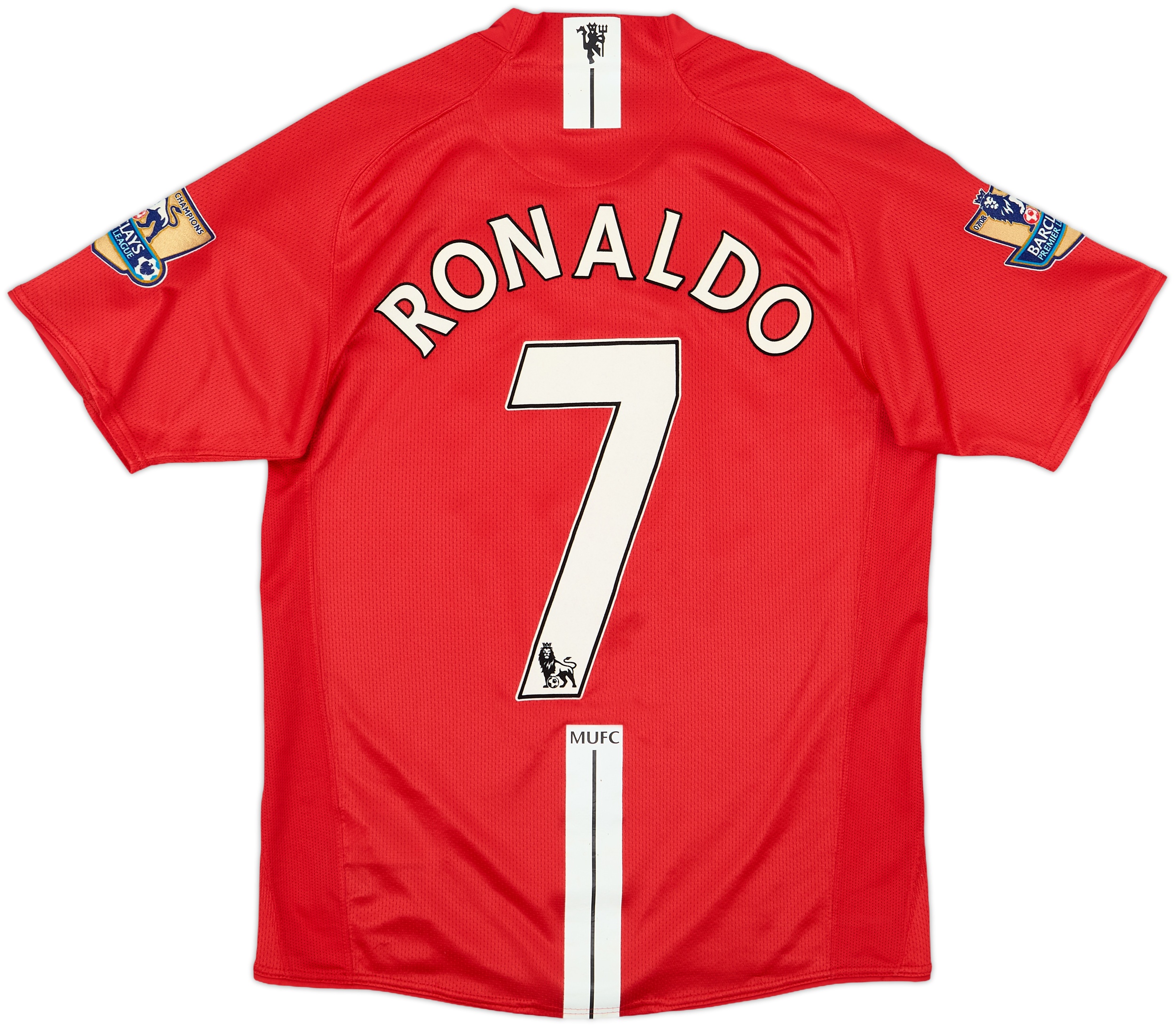 MANCHESTER UNITED 07-09 ホームユニフォーム 2007-09 Manchester United Home Shirt Ronaldo #7 - 7/10 - (S)