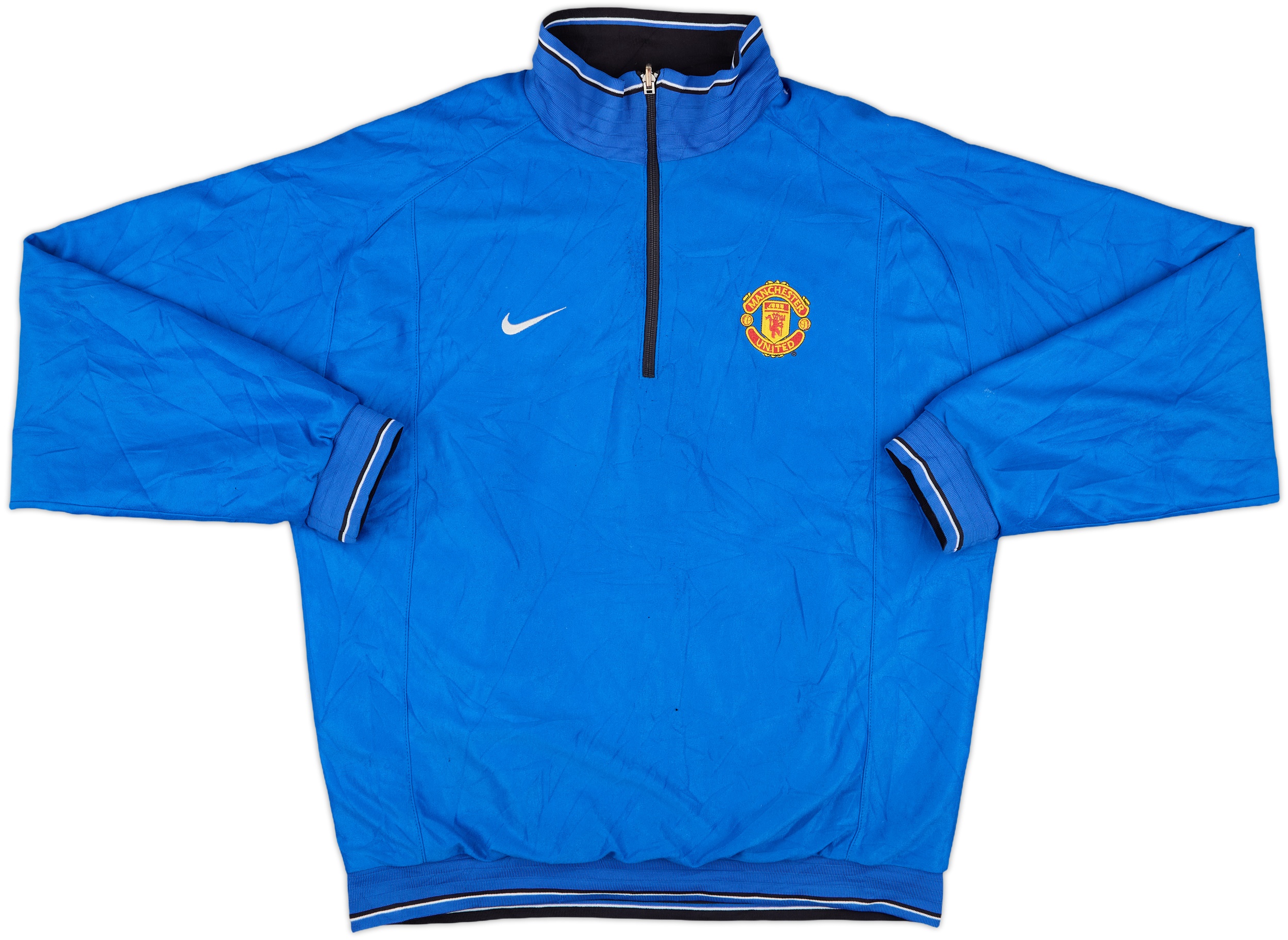 2002-03 Manchester United Nike Reversible 1/4 Zip Drill Top - 5/10