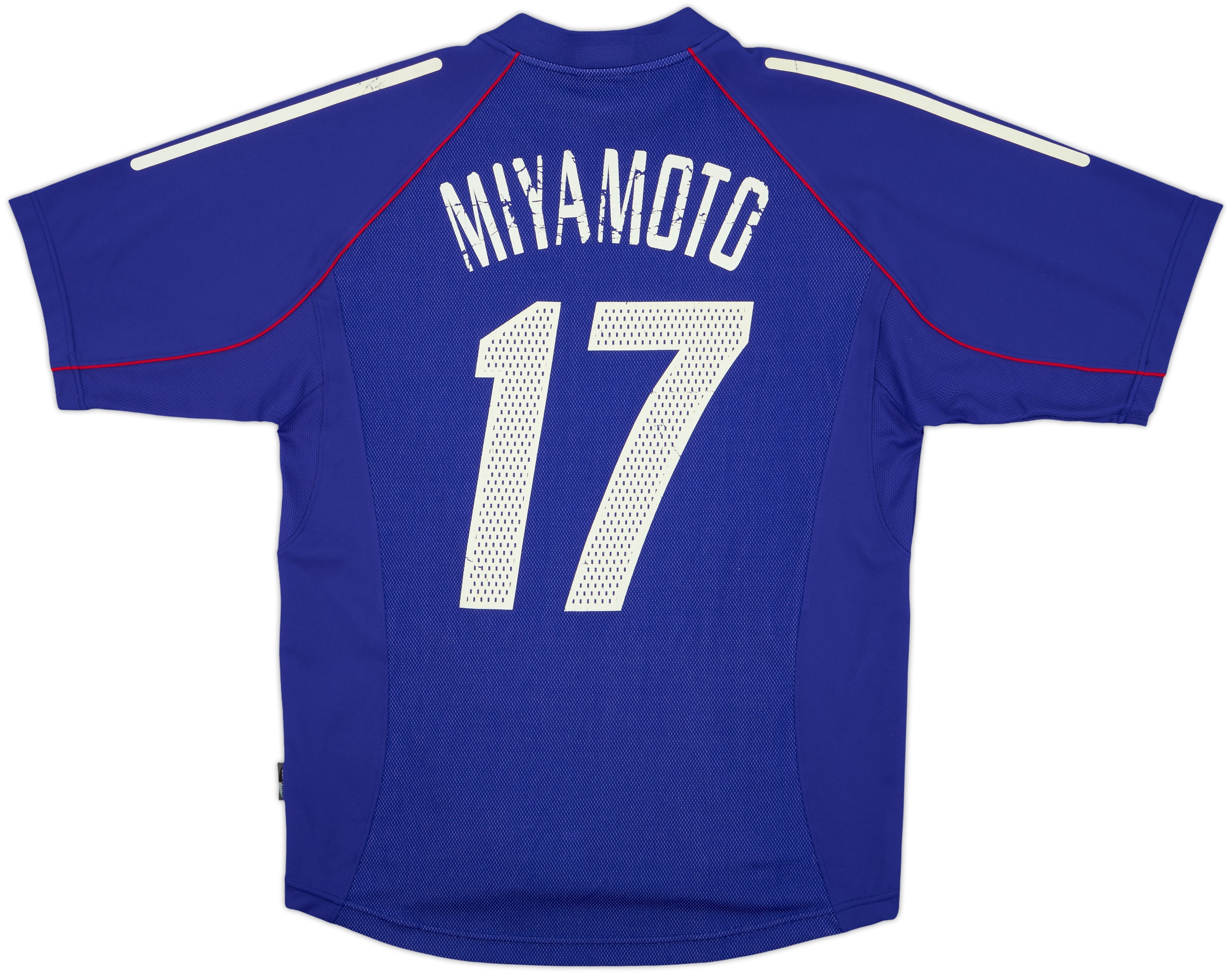 adidas 日本代表シャツ MIYAMOTO 5番 XOサイズ 2002-04 Japan Home Shirt Miyamoto #17 (M)