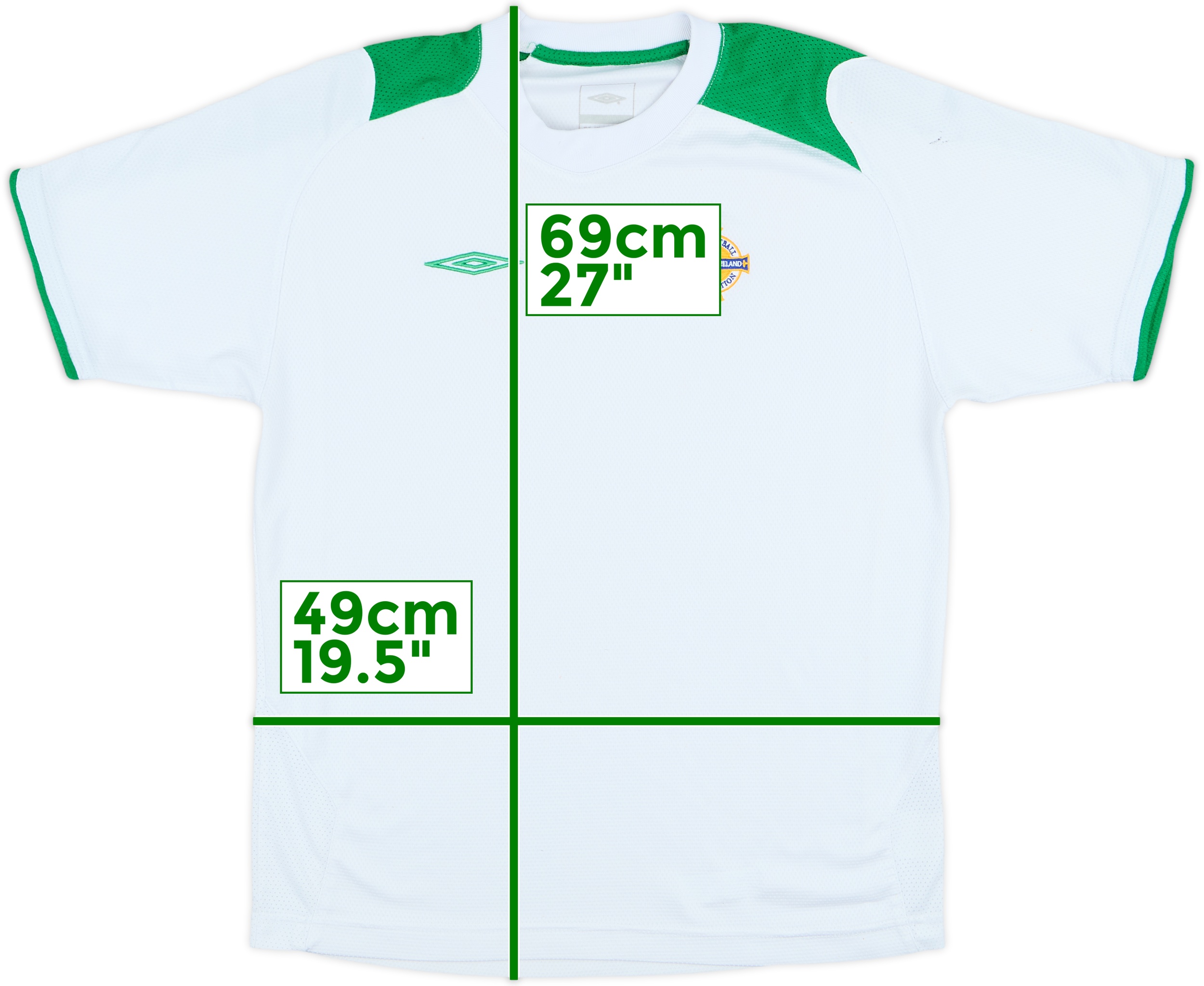 2004-05 Northern Ireland Umbro Training Shirt - 7/10 - (XL.Boys)