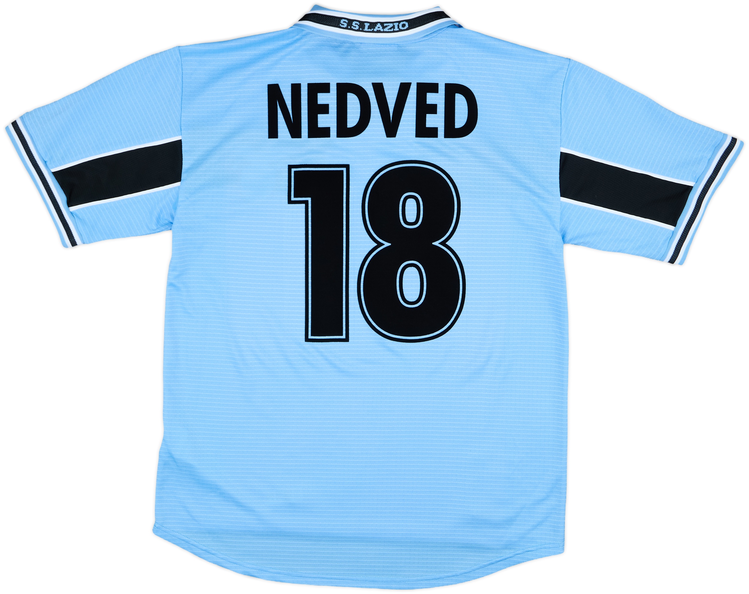 1998-00 Lazio Home Shirt Nedved #18 - 8/10 - (L)