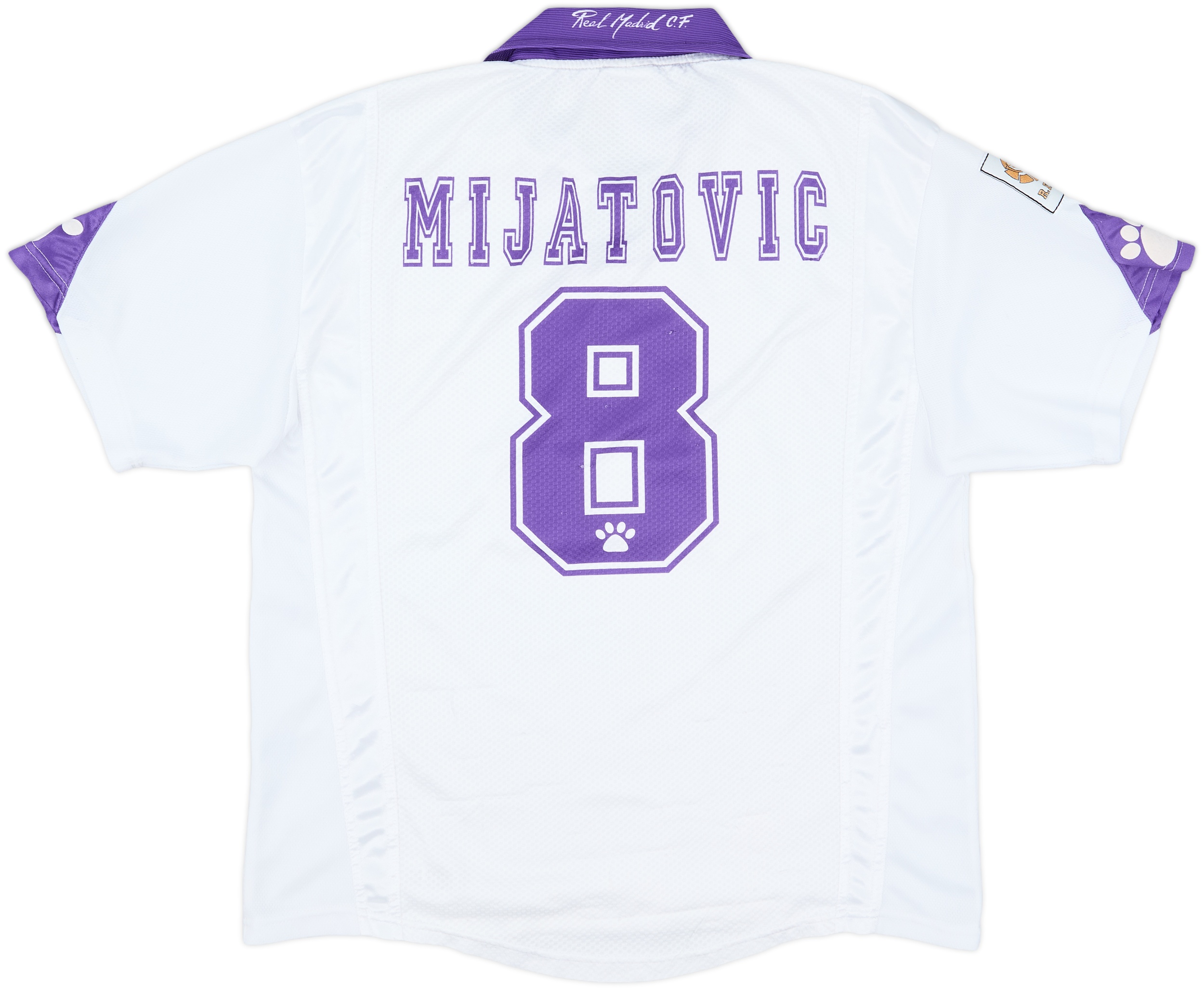 90sレアルマドリード　ミヤトヴィッチユニフォーム　ミヤトビッチ 1996-97 Real Madrid Home Shirt Mijatovic #8 - 8/10 - (L.Boys)
