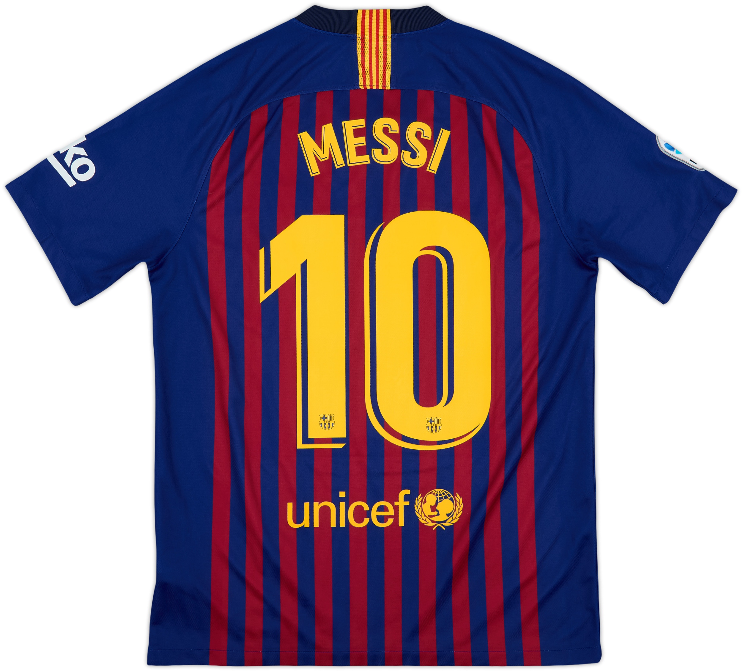 FC Barcelona Messi 19 シャツ 2018-19 Barcelona Home Shirt Messi #10 - 10/10 - (M)