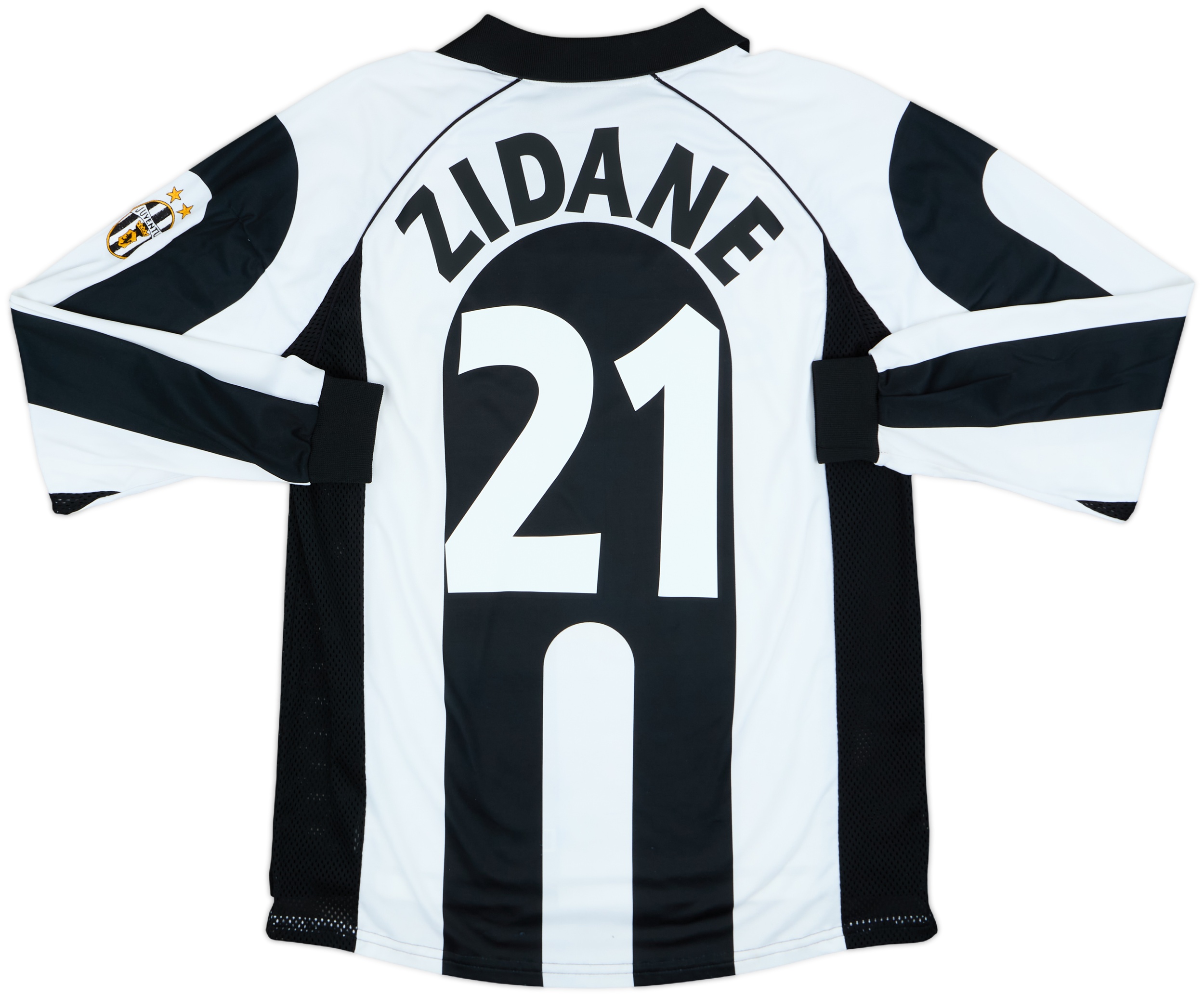 1997-98 Juventus Centenary Home L/S Shirt Zidane #21 - 8/10 - (L)