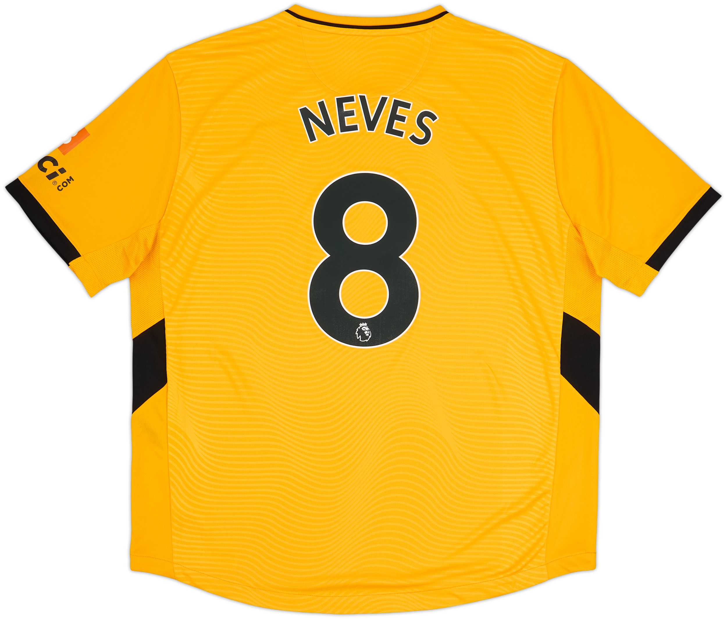 ウルヴズ22-23 ネヴェス 8番 XL 2021-22 Wolves Home Shirt Neves #8 - 9/10 - (XXL)