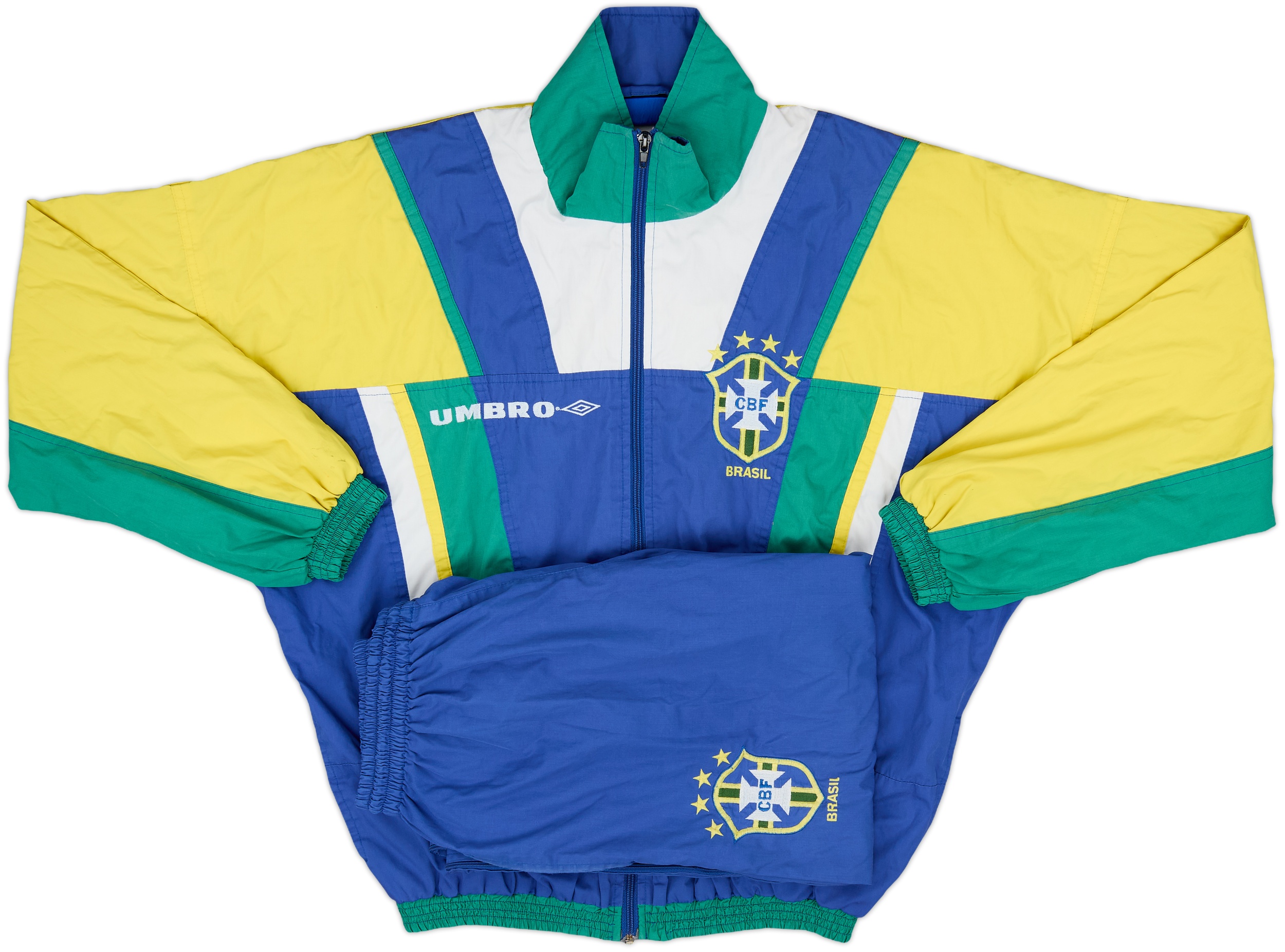 1994-96 Brazil Umbro Tracksuit - 8/10 - (M)