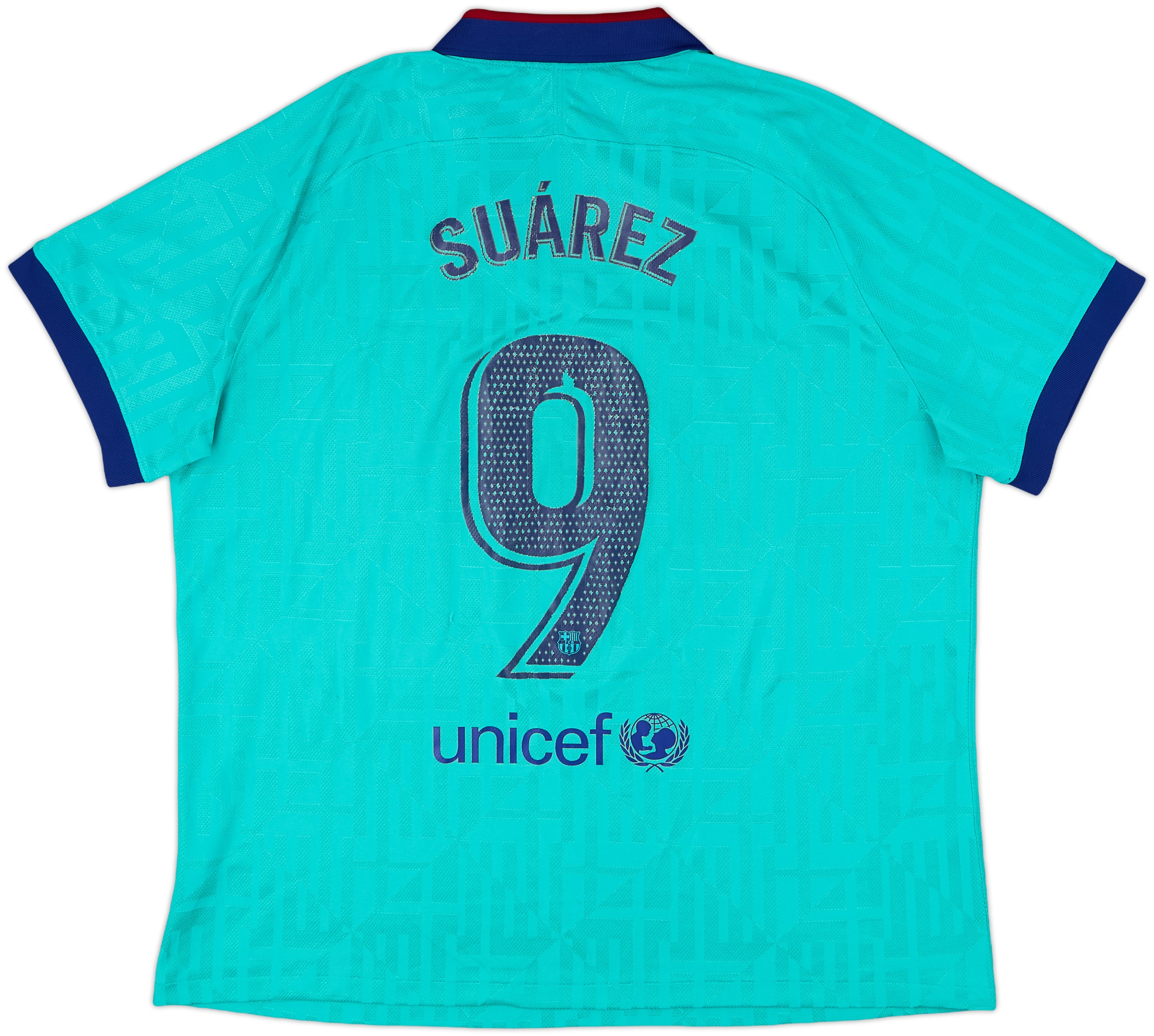 2019-20 Barcelona Authentic Third CL Shirt Suarez #9 - 5/10 - (XXL)