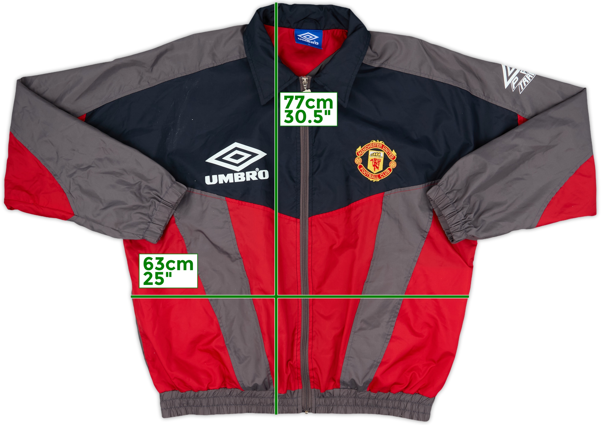 2000-02 Manchester United Umbro Sweat Top - 8/10 - (M)