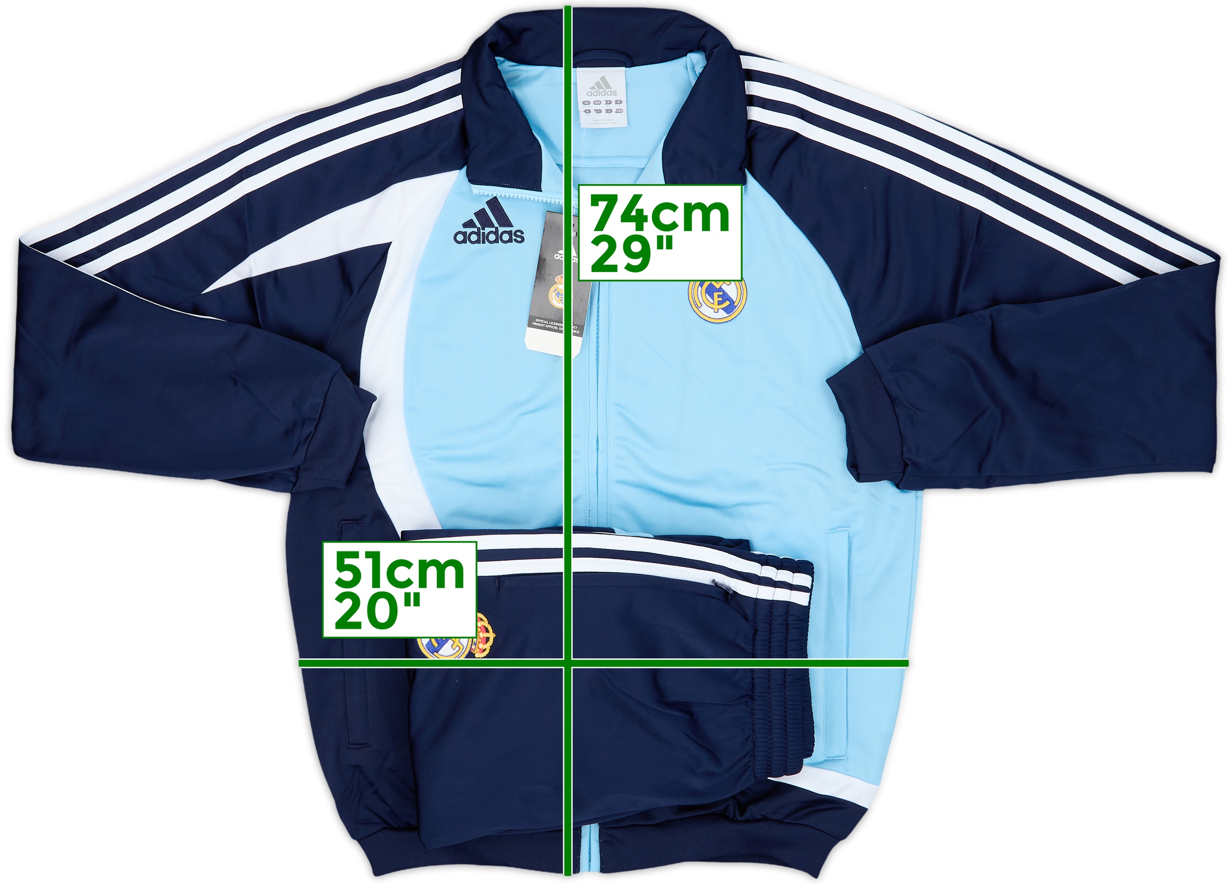 ウェア 2006-07 adidas Real Madrid track jacket 2006-07 Real Madrid adidas Track Jacket - 6/10 - (L)