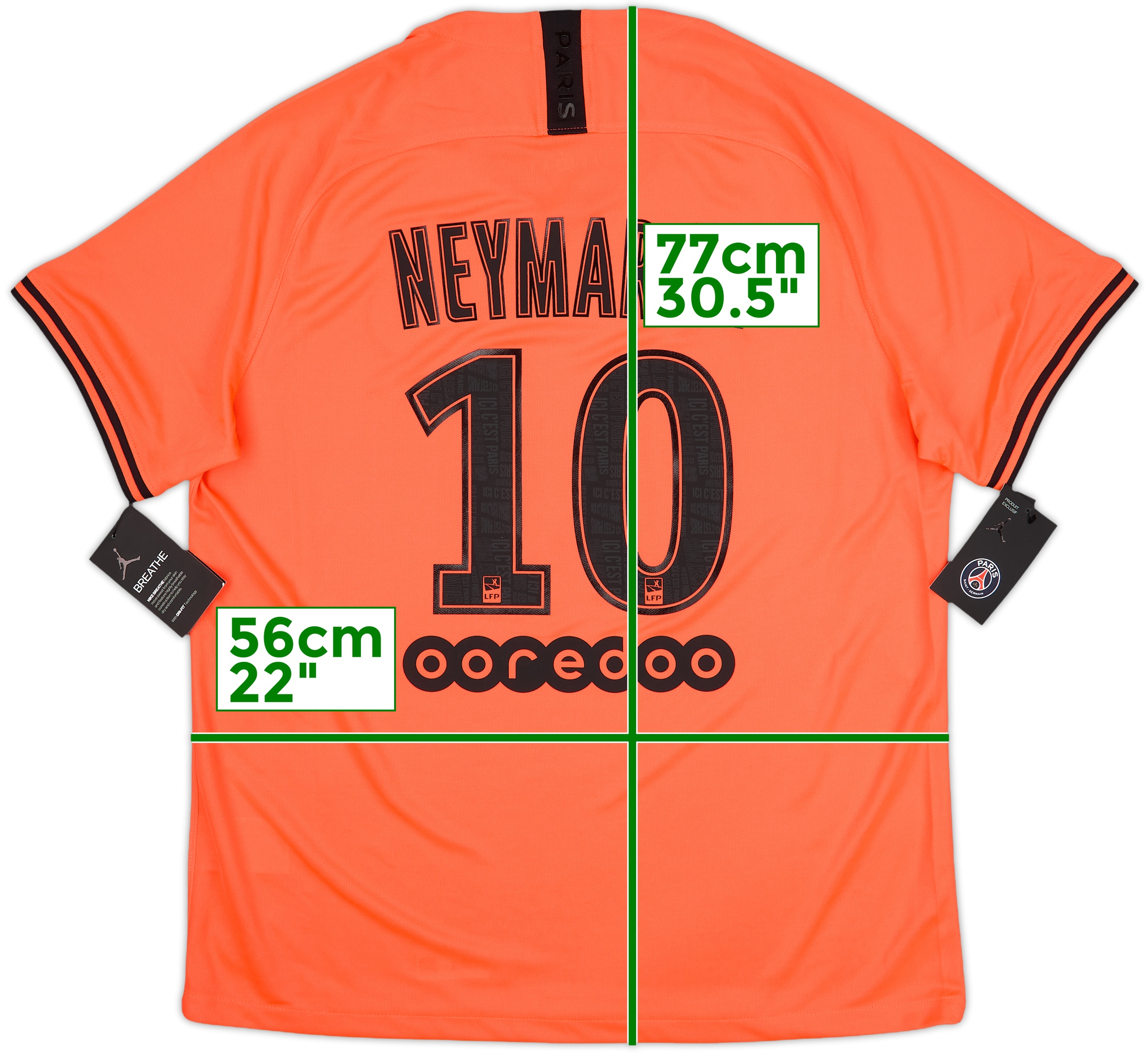 2019-20 Paris Saint-Germain Away Shirt Neymar Jr #10 (XL)