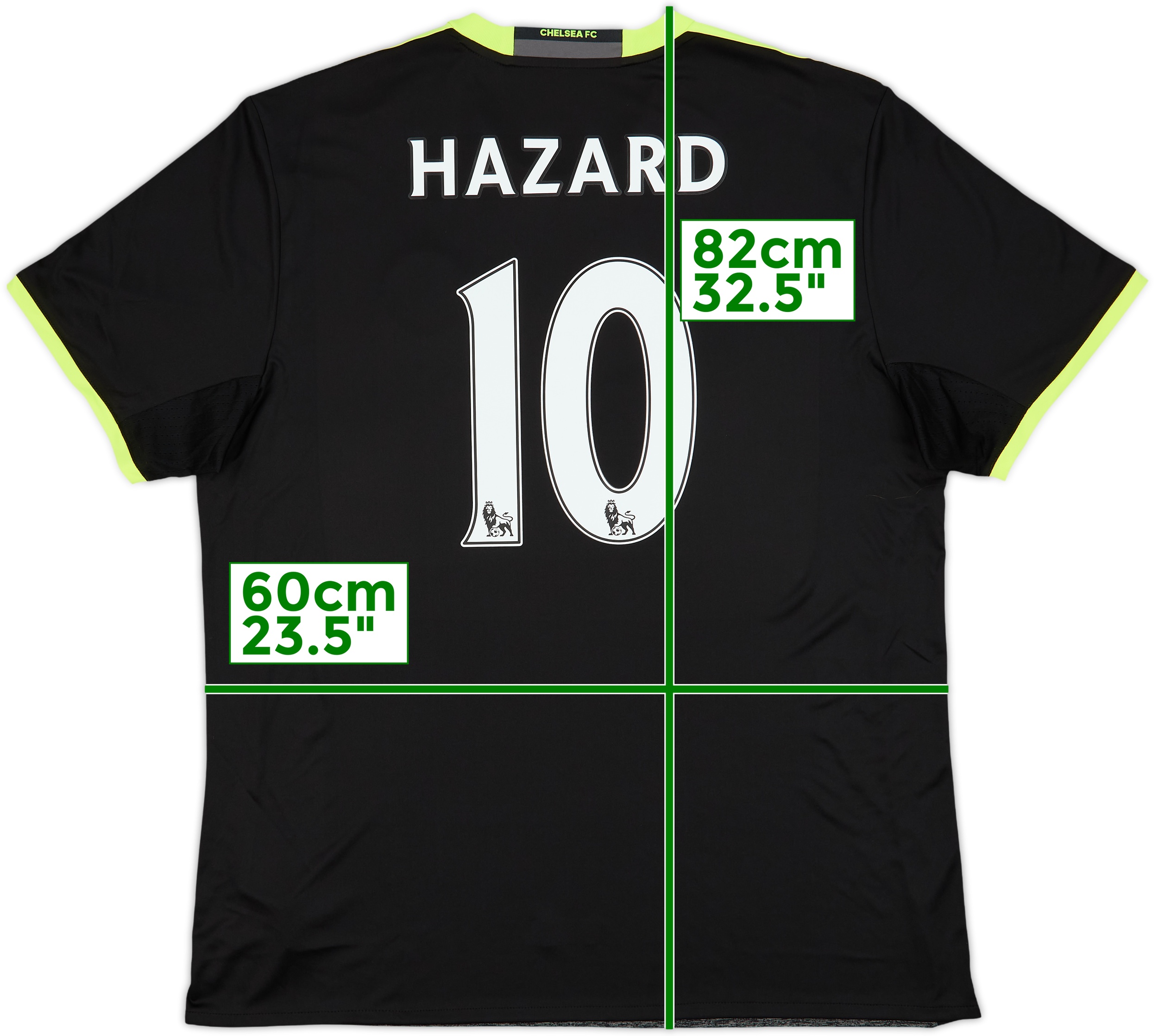 Chelsea HAZARD 10 シャツ 2016-17 Chelsea Away Shirt Hazard #10 (XL)