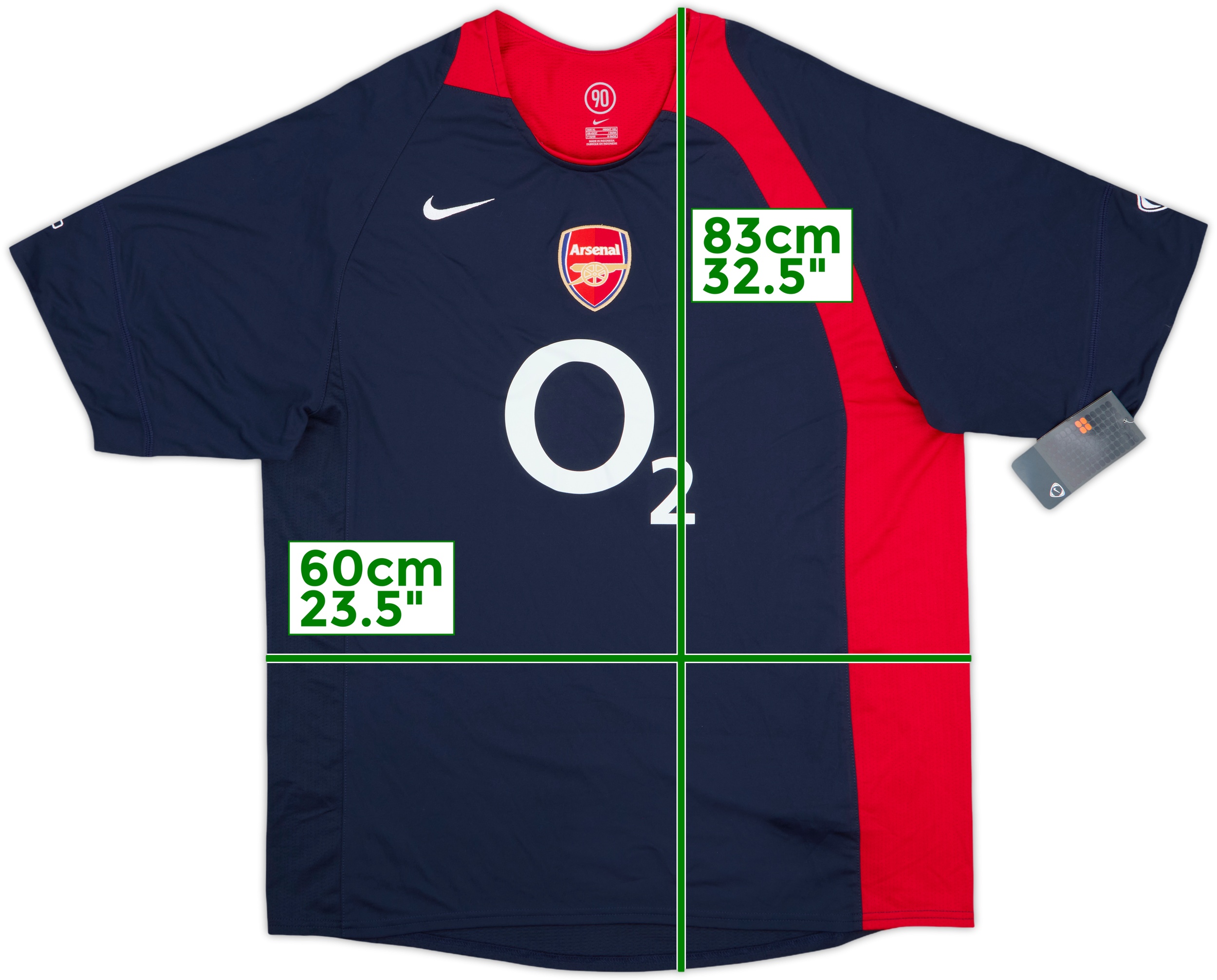 Nike ARSENAL 2004 2005 VINTAGE Football Away Shirt Soccer