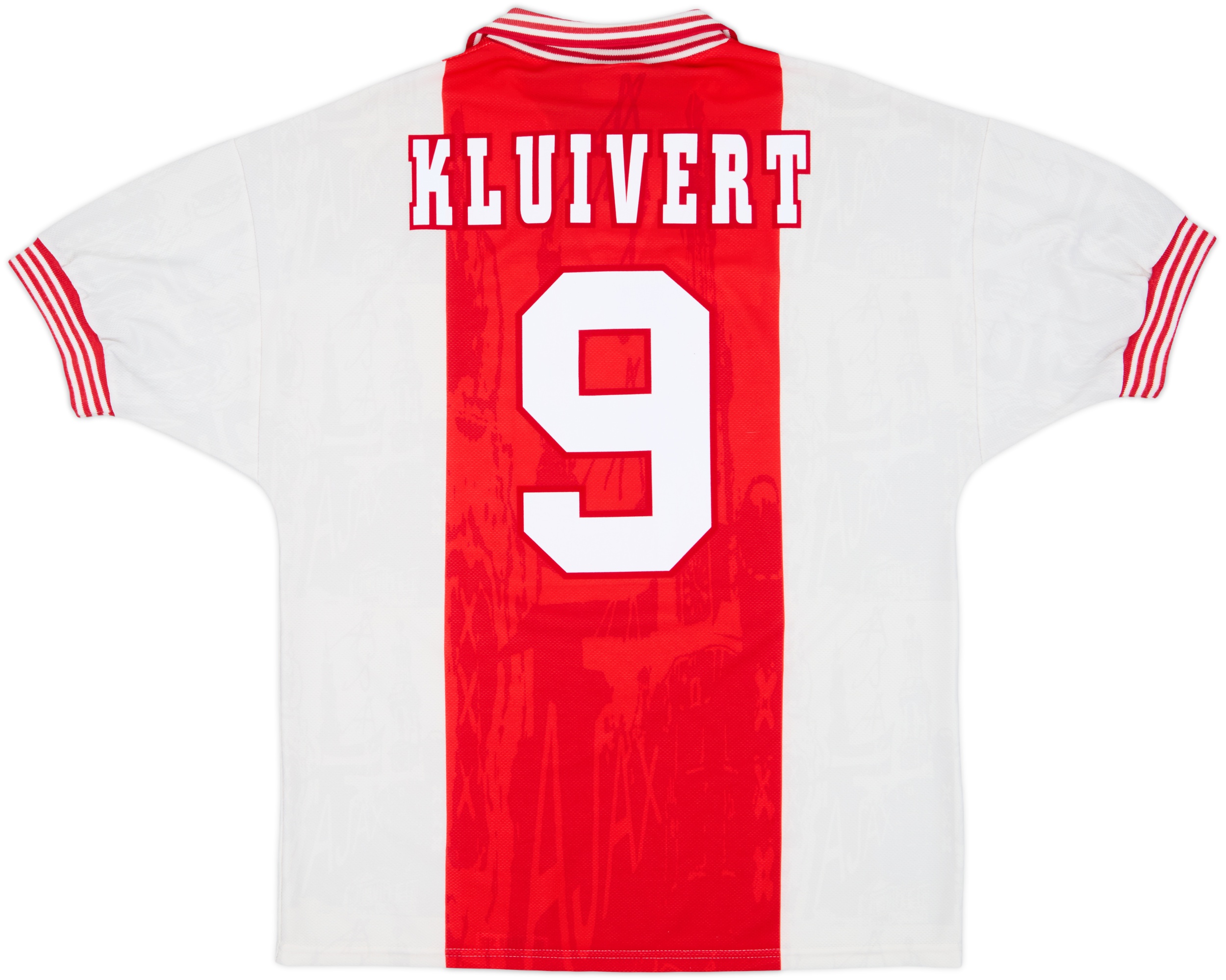 1996-97 Ajax Home Shirt Kluivert #9 - 9/10 - (M)