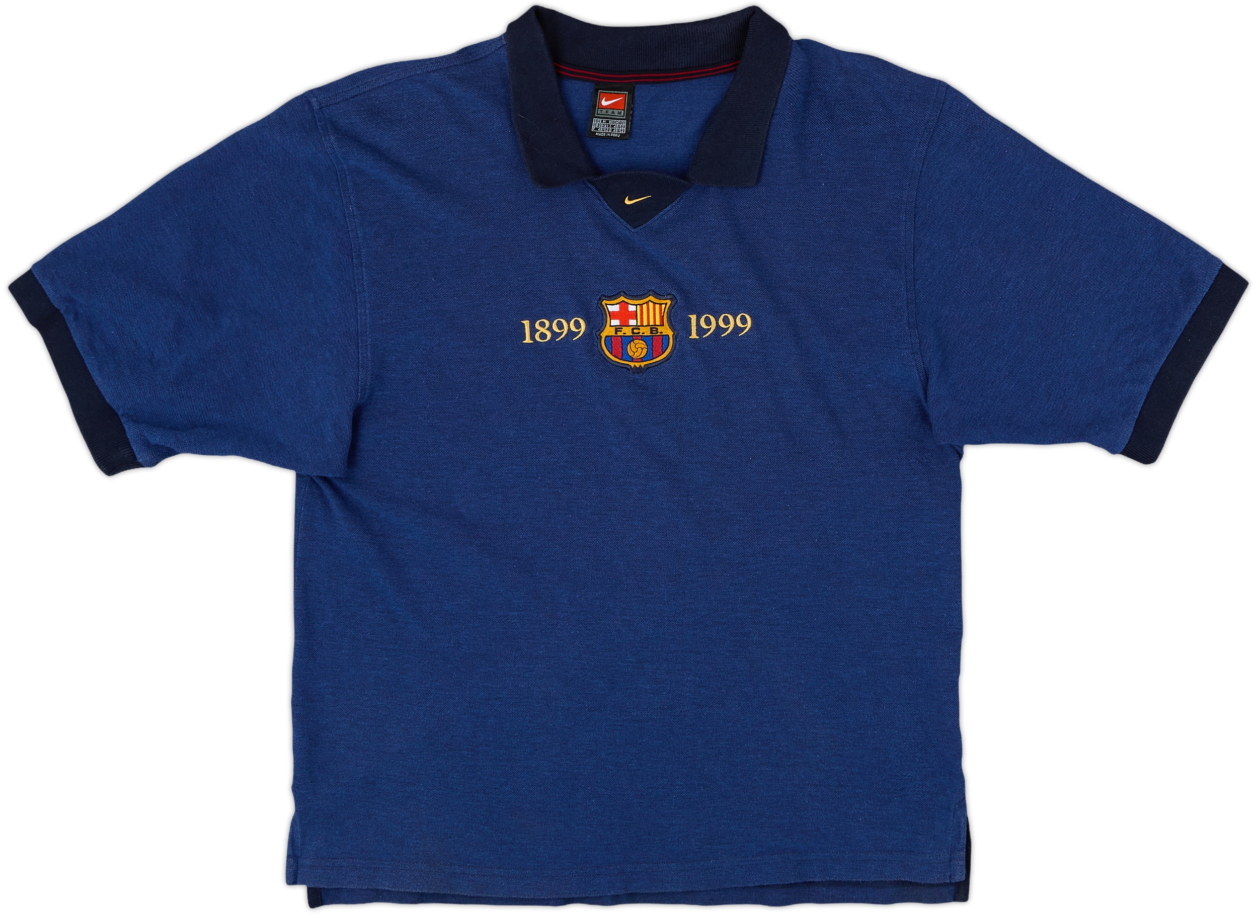 1999-00 Barcelona Nike Centenary Polo Shirt - 9/10 - (M) 1999-00 Barcelona Nike Centenary Polo Shirt - 9/10 - (M)