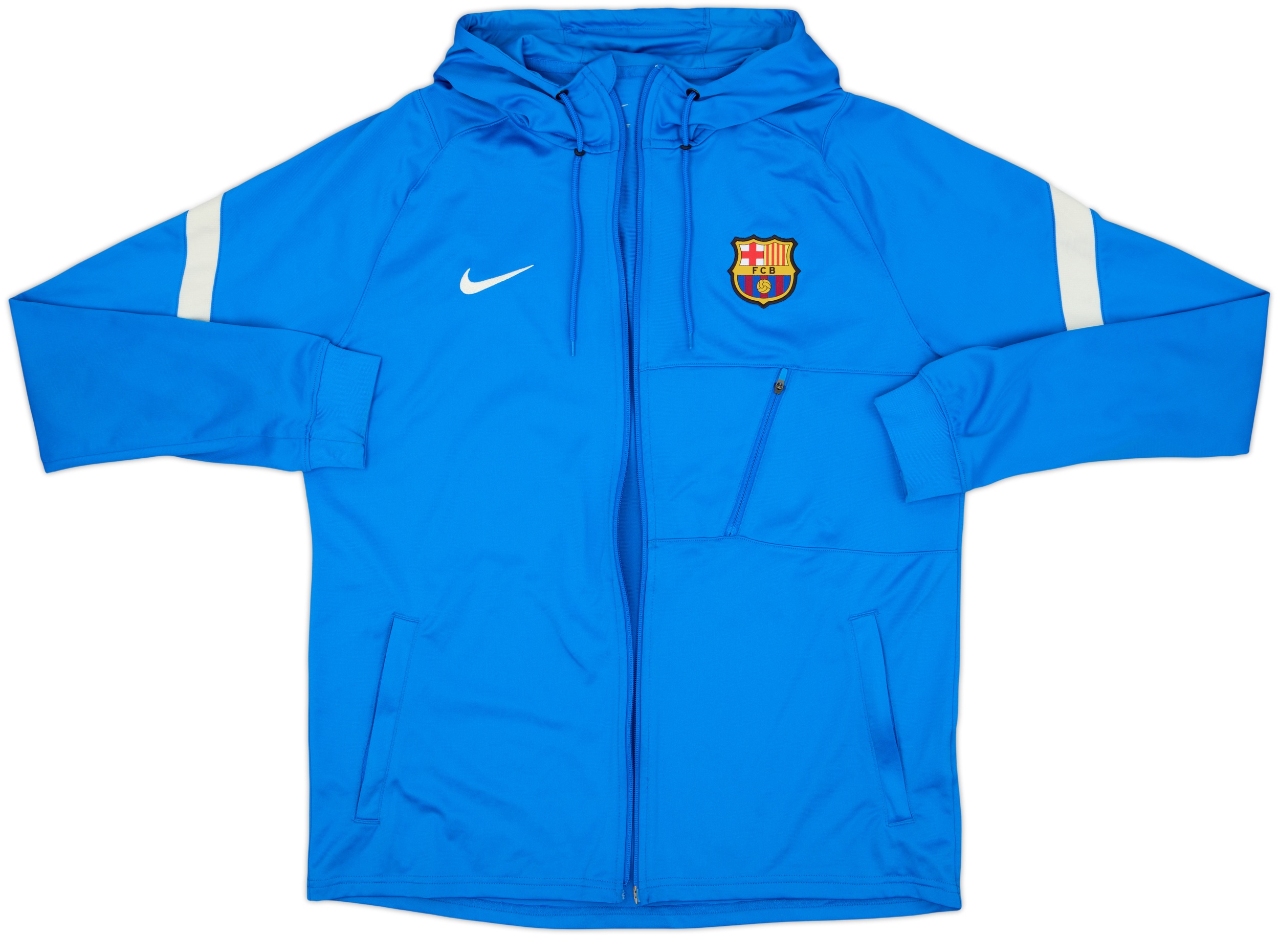 2021-22 Barcelona Nike Hooded Track Jacket - 3/10 - (L)