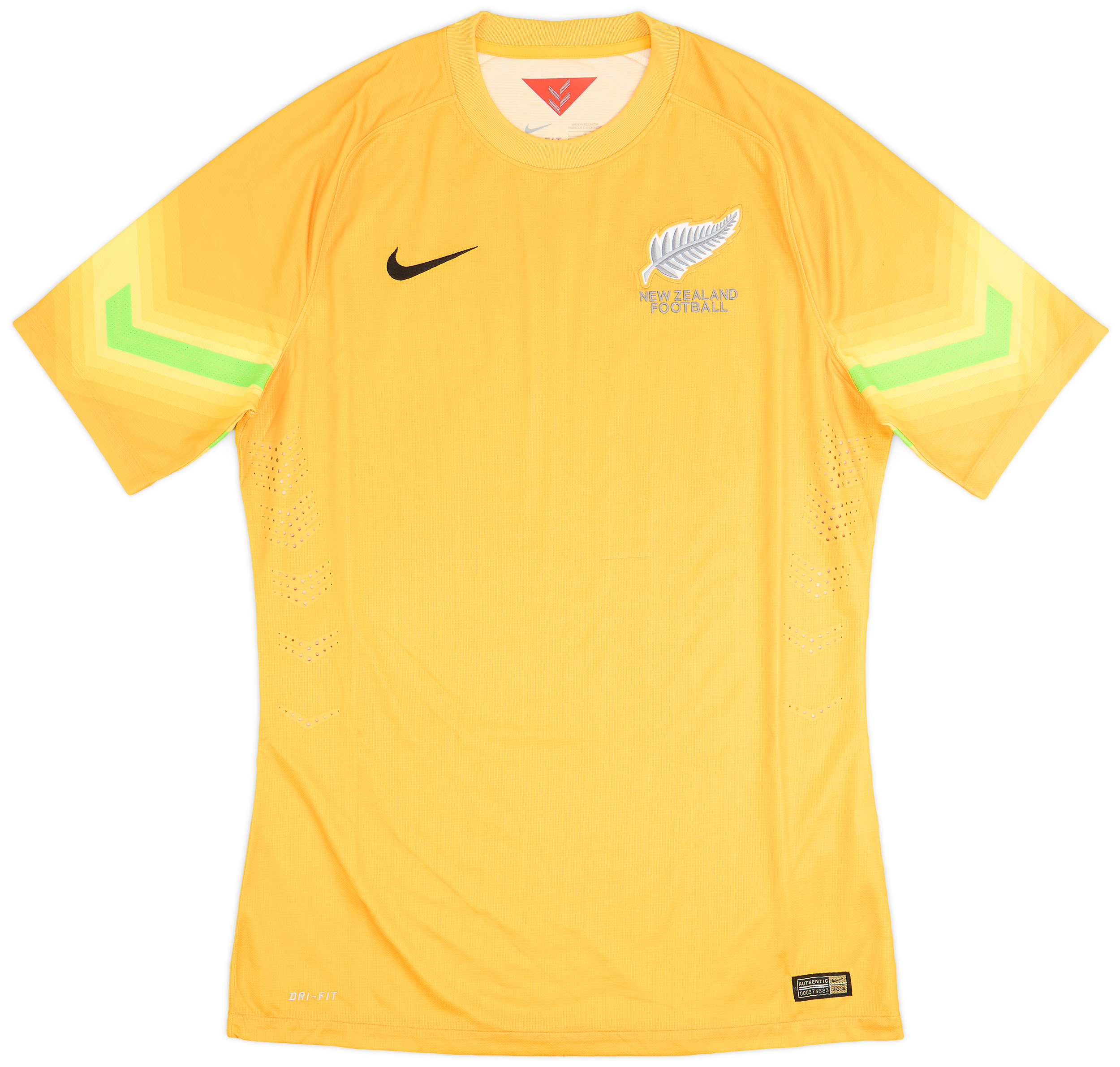 2014-15 New Zealand Authentic S/S GK Shirt - 8/10 - (L)