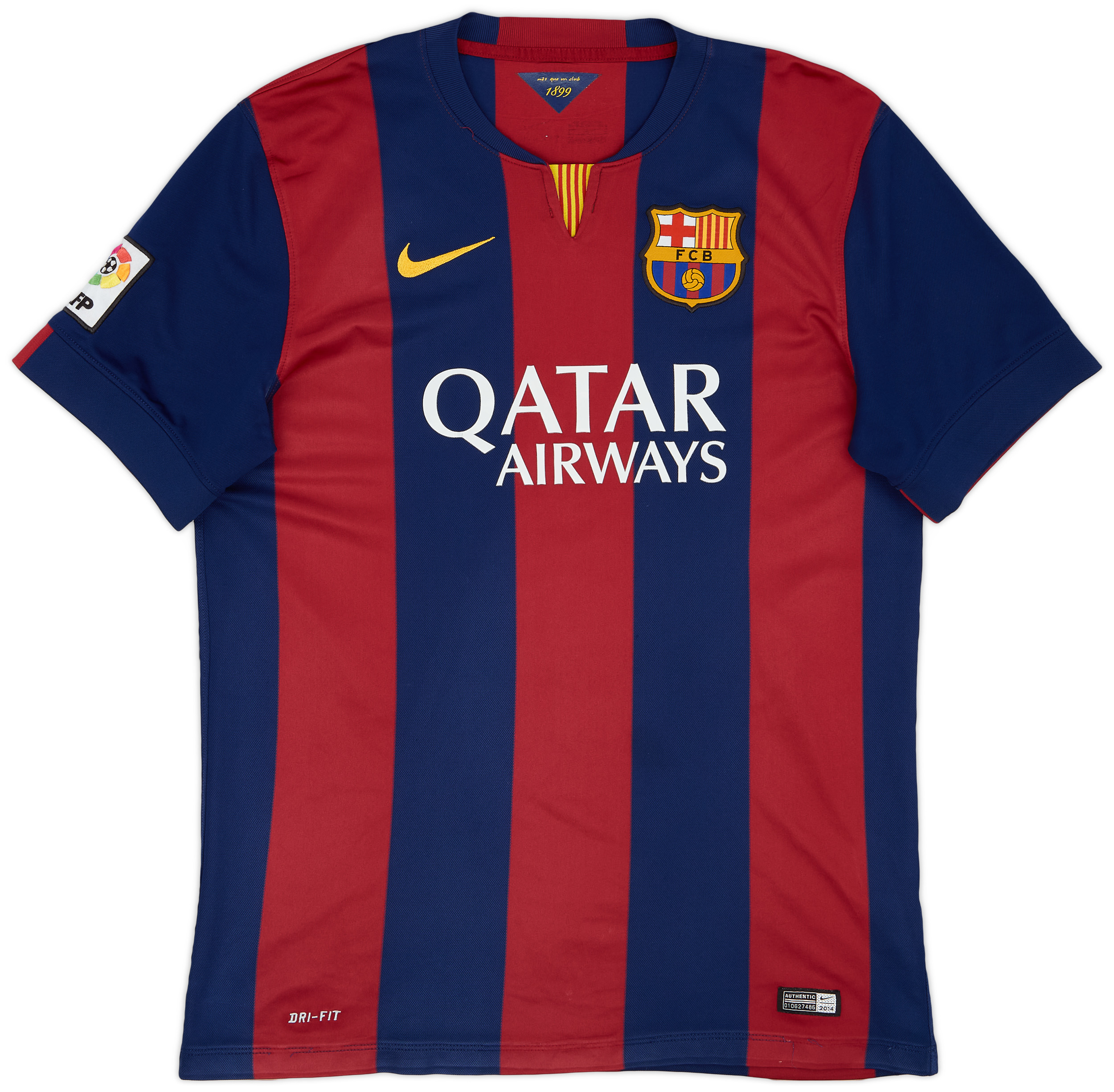 2014-15 Barcelona Home Shirt A.Iniesta #8 - 8/10 - (L)