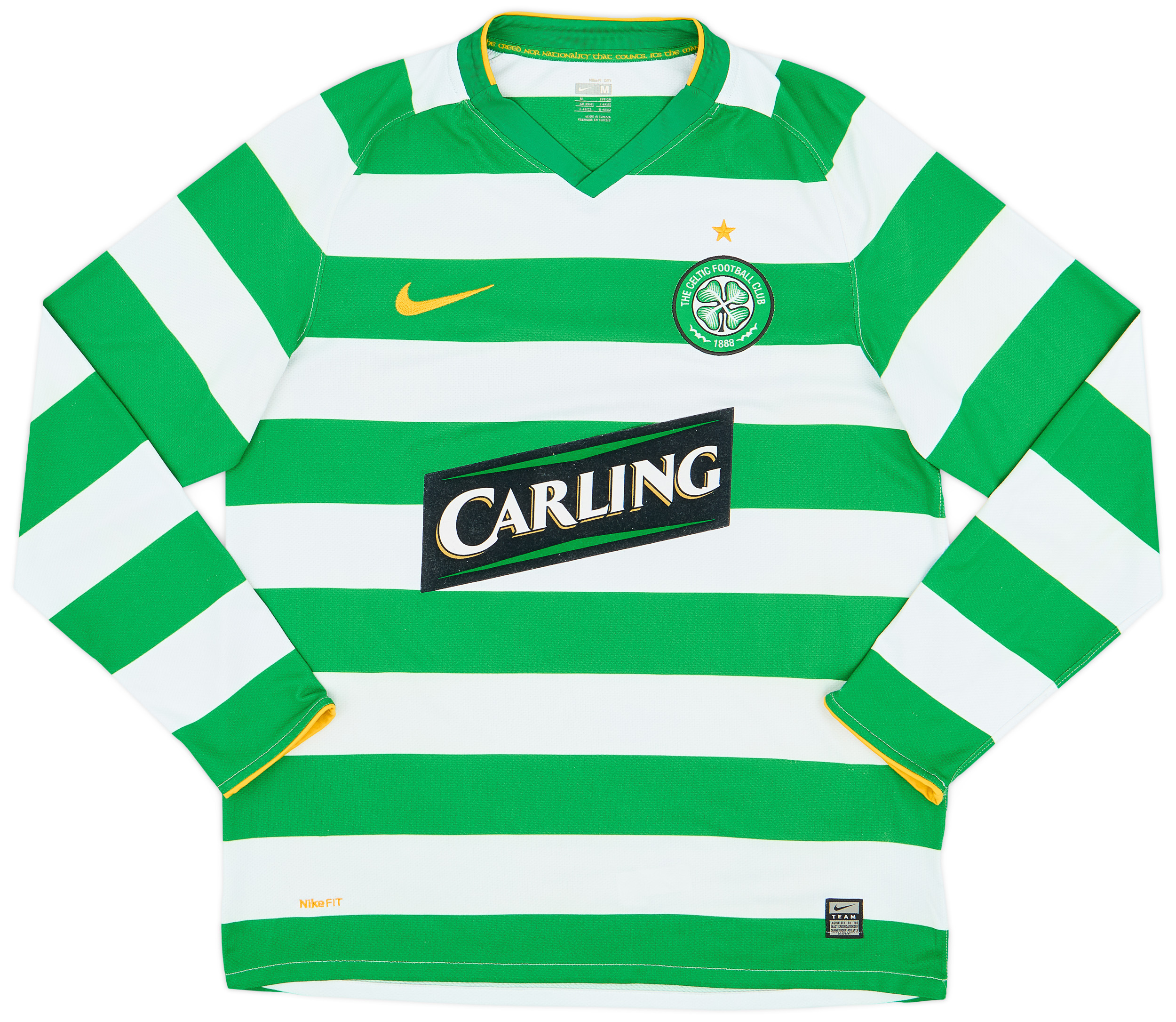 激安ブランド 2008-10 Celtic (M) - 7/10 - #25 Nakamura Shirt L/S Home ウェア