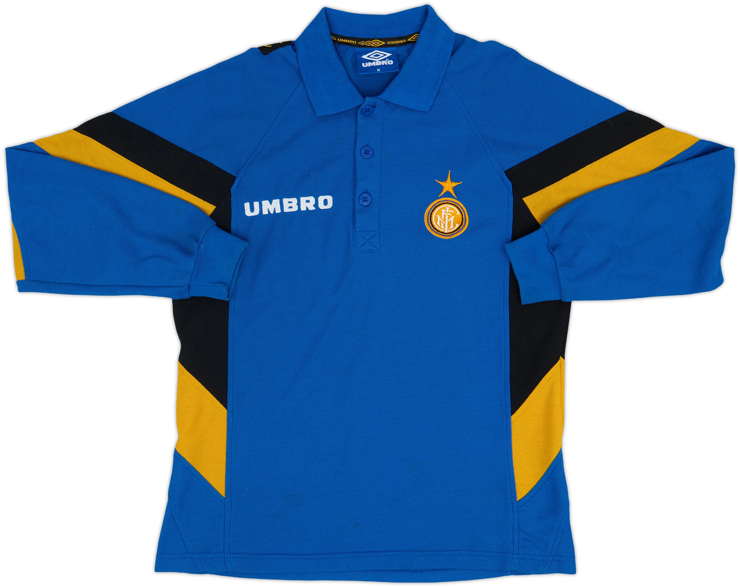 ウェア 90s umbro Inter Milano uniform shirt y2k 1997-98 Inter Milan Umbro Polo L/S Shirt - 8/10 - (M)