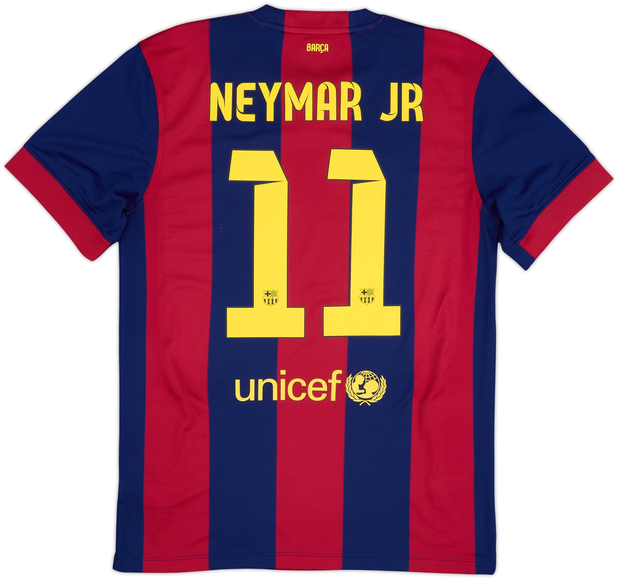 2014-15 Barcelona Home Shirt Neymar Jr #11 - 9/10 - (M)