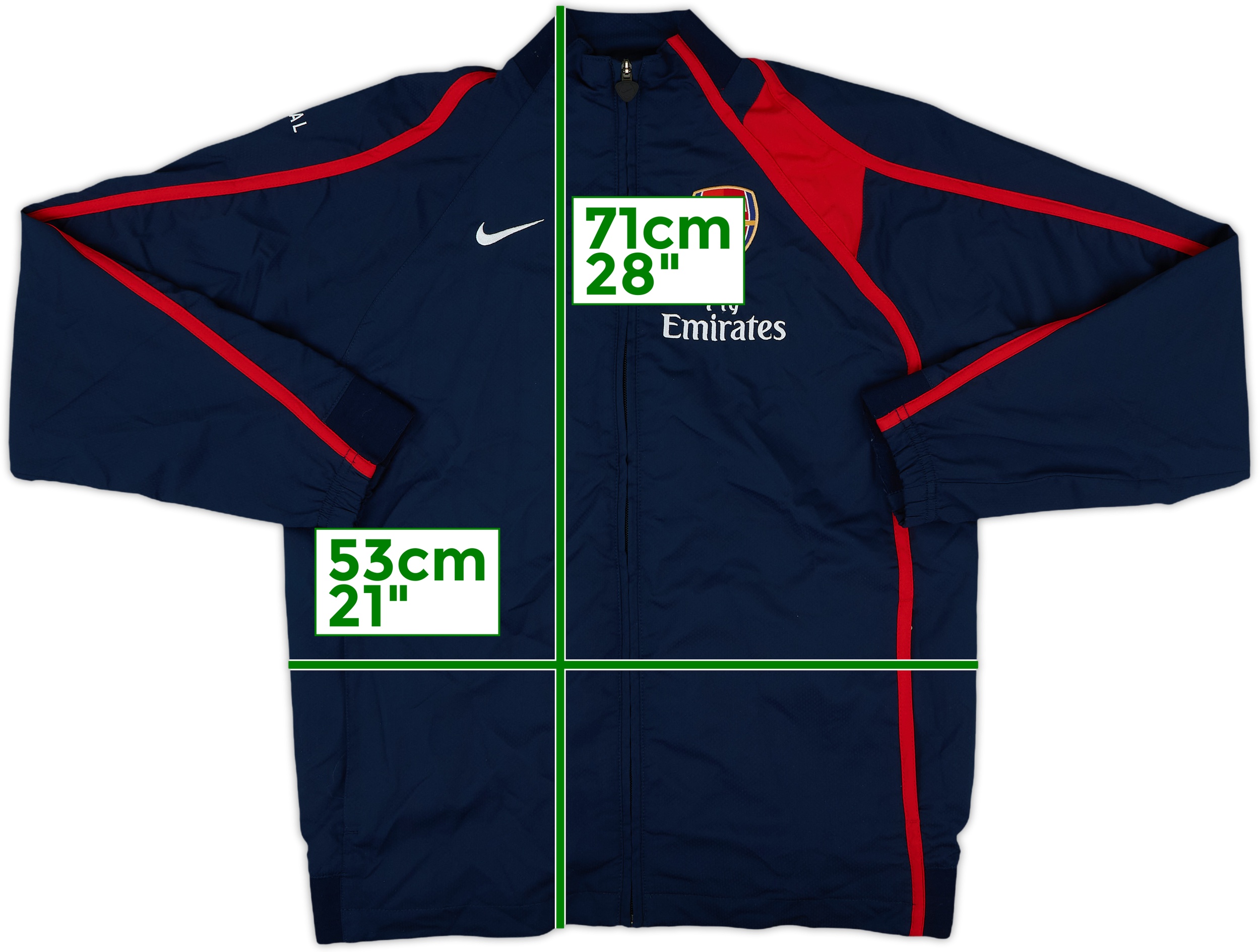 人気ブランドを Track Nike Arsenal 2007-08 Jacket (XL.Boys) - 8/10 - ウェア