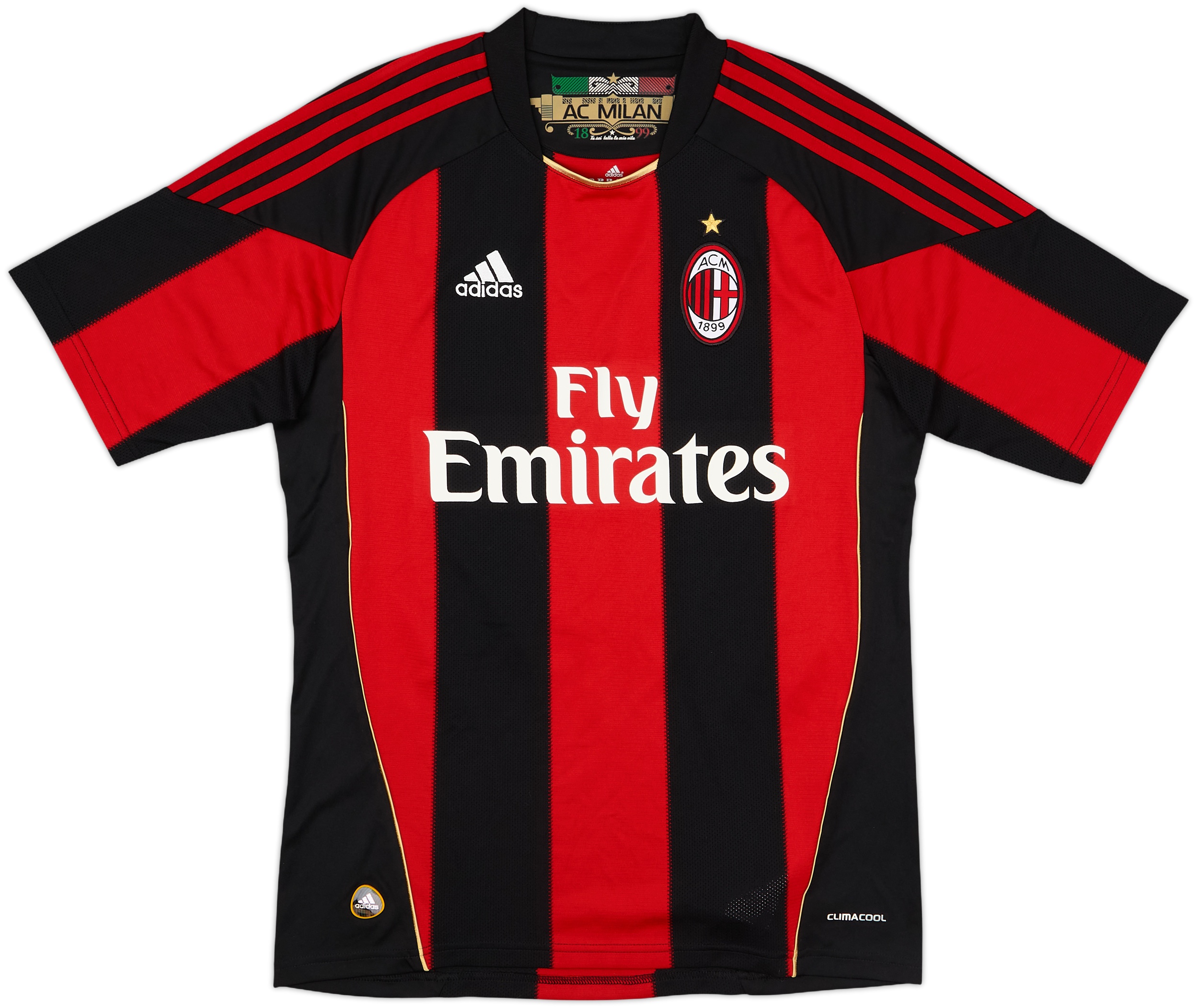 AC Milan 2011-12 Home Soccer Jersey IBRAHIMOVIC #11 Adidas