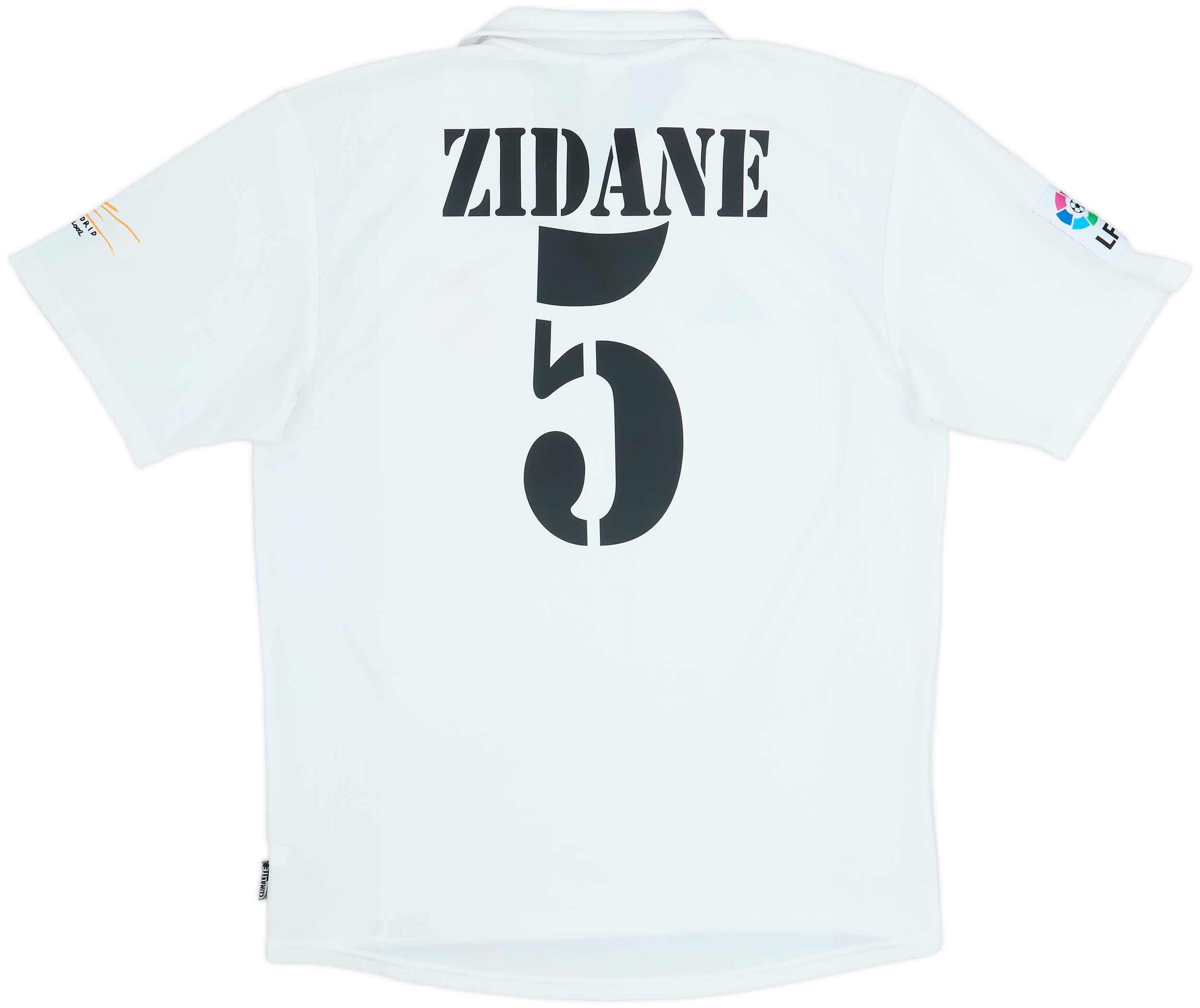  Real Madrid ZIDANE Tシャツ　レアルマドリード 2001 Real Madrid Home Shirt Zidane #5 - 8/10 - (M)