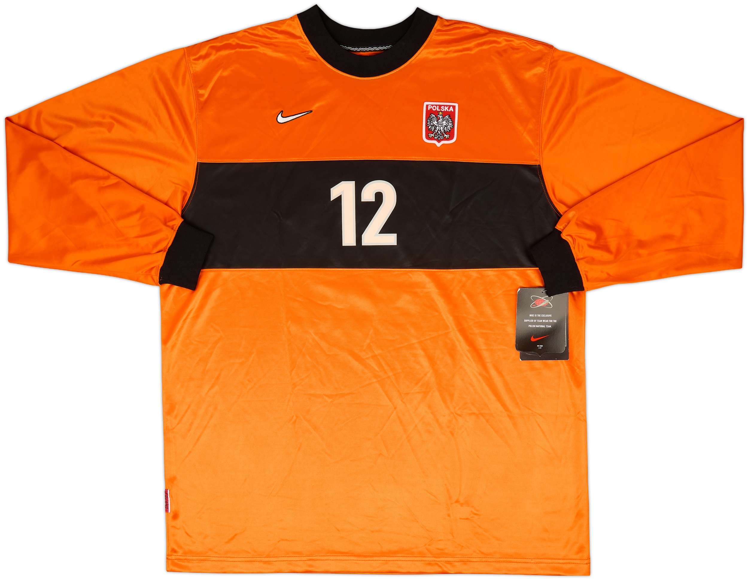 本物の 1998-99 Poland Player Issue GK Shirt #12 (XXL) トップス