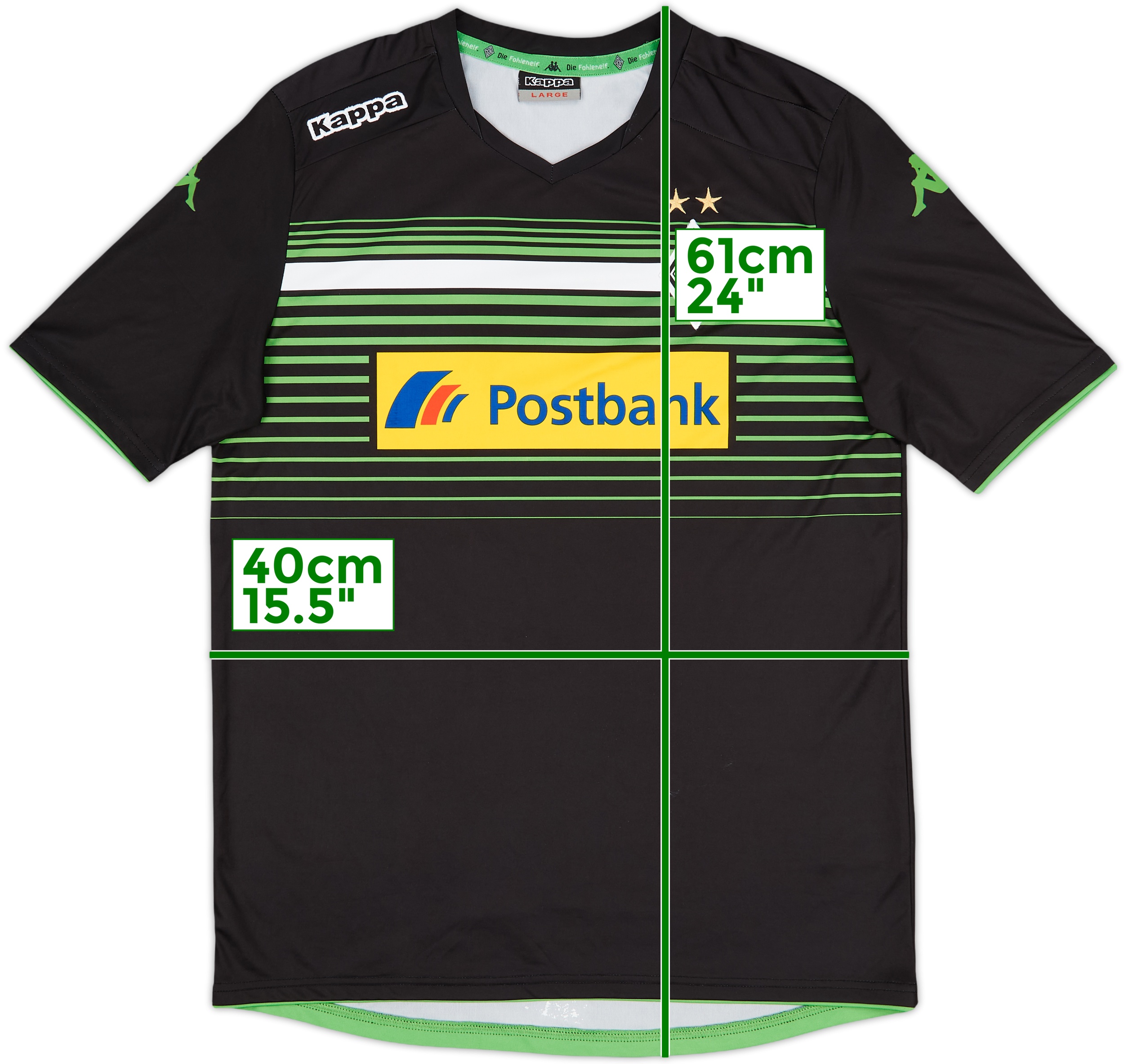 優れた品質 - Shirt Fourth Monchengladbach Borussia 2014-15 8/10 (L) - ウェア