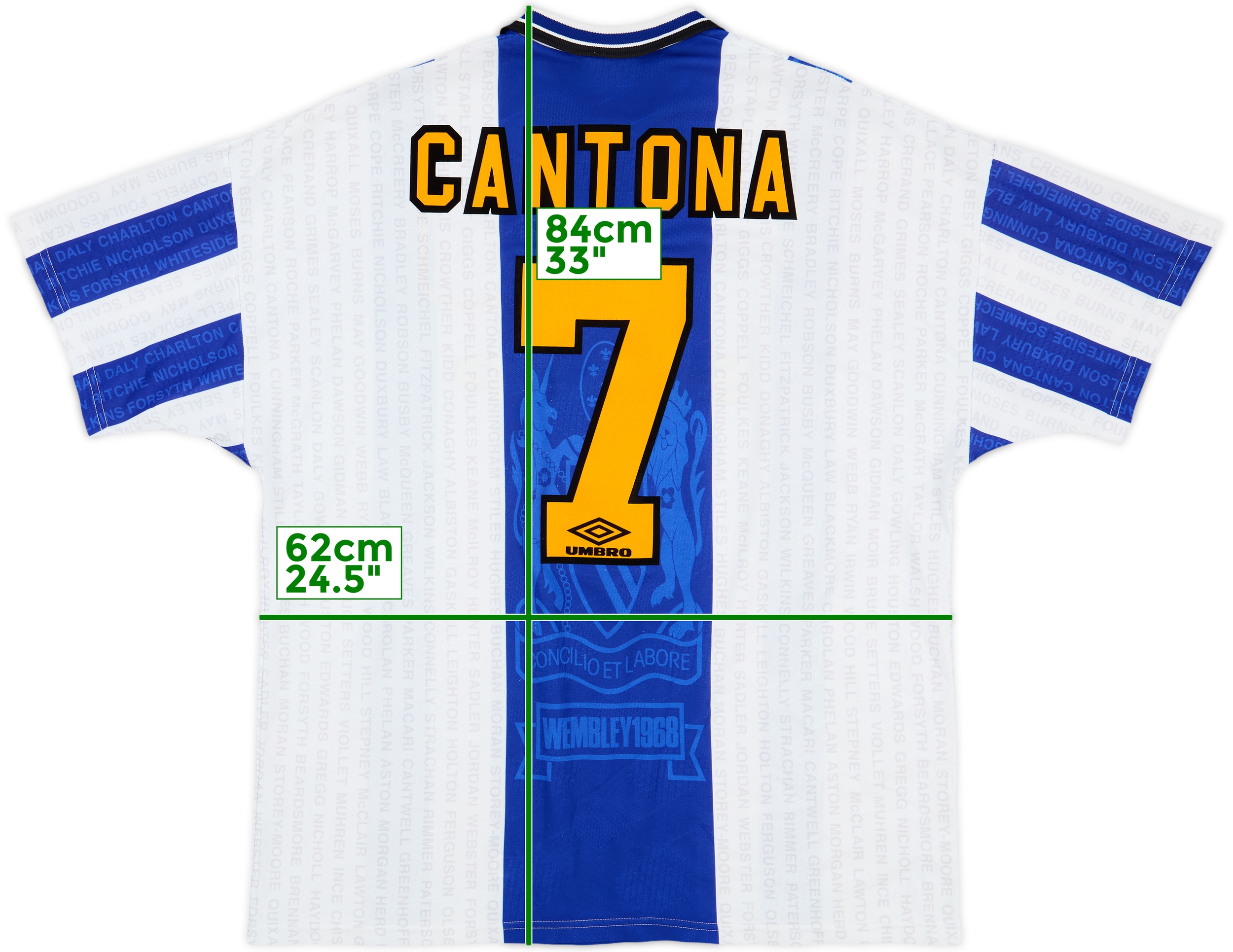 1994-96 Manchester United Third Shirt Cantona #7 8/10 (XXL)