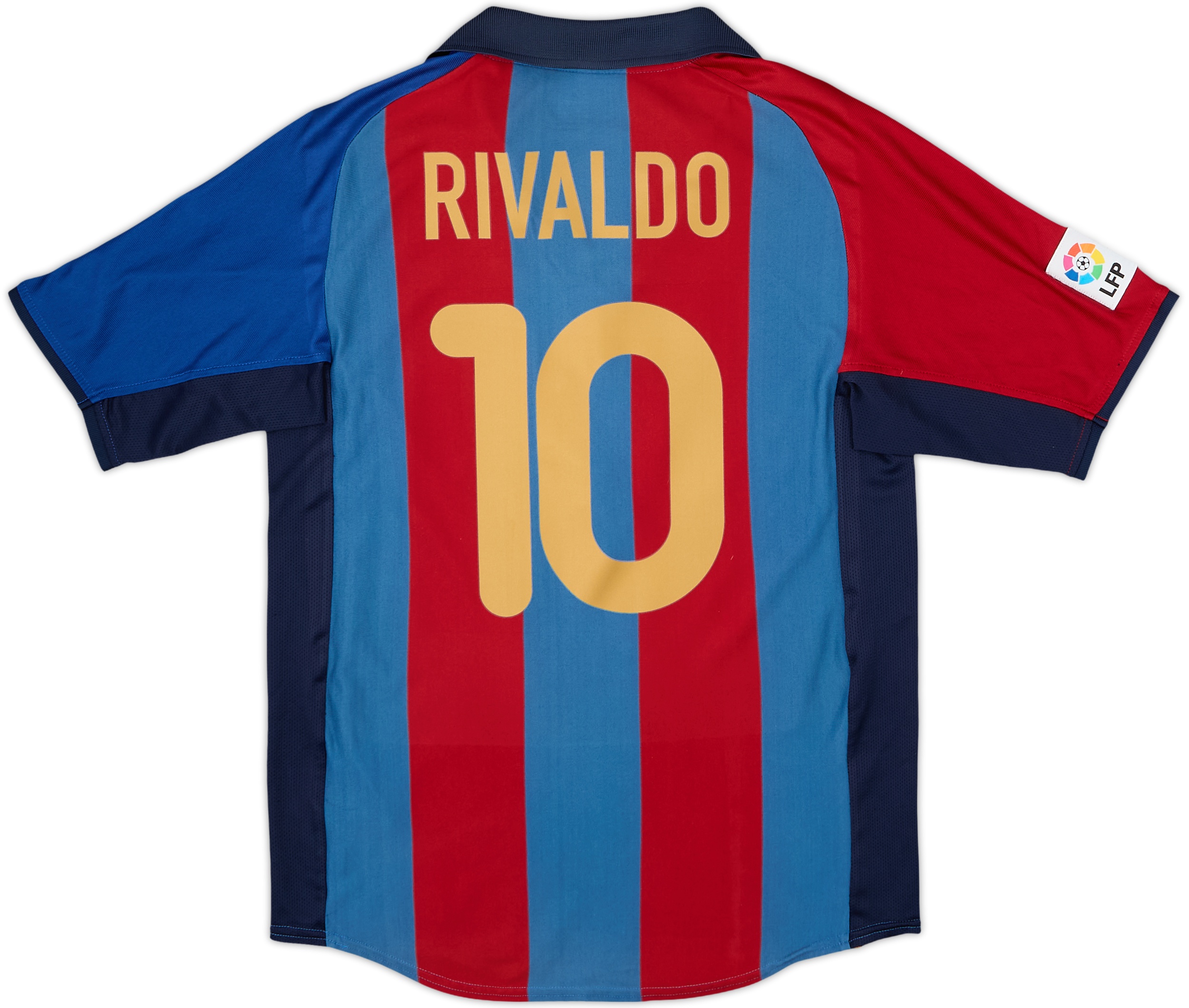 2001-02 Barcelona Home Shirt Rivaldo #10 - 6/10 - (S)