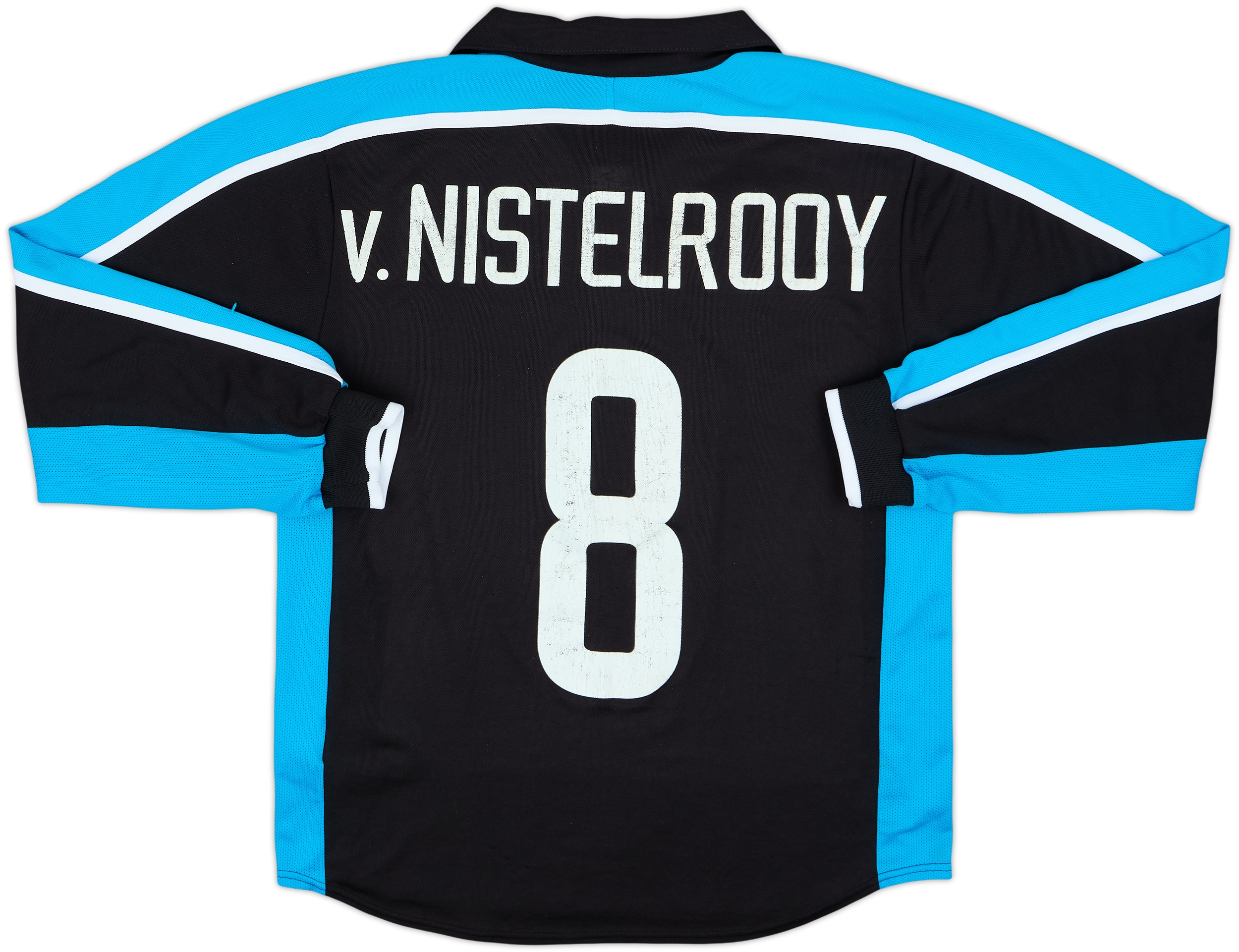 1999-01 PSV Player Issue Away L/S Shirt v. Nistelrooy #8 - 6/10 - (S)