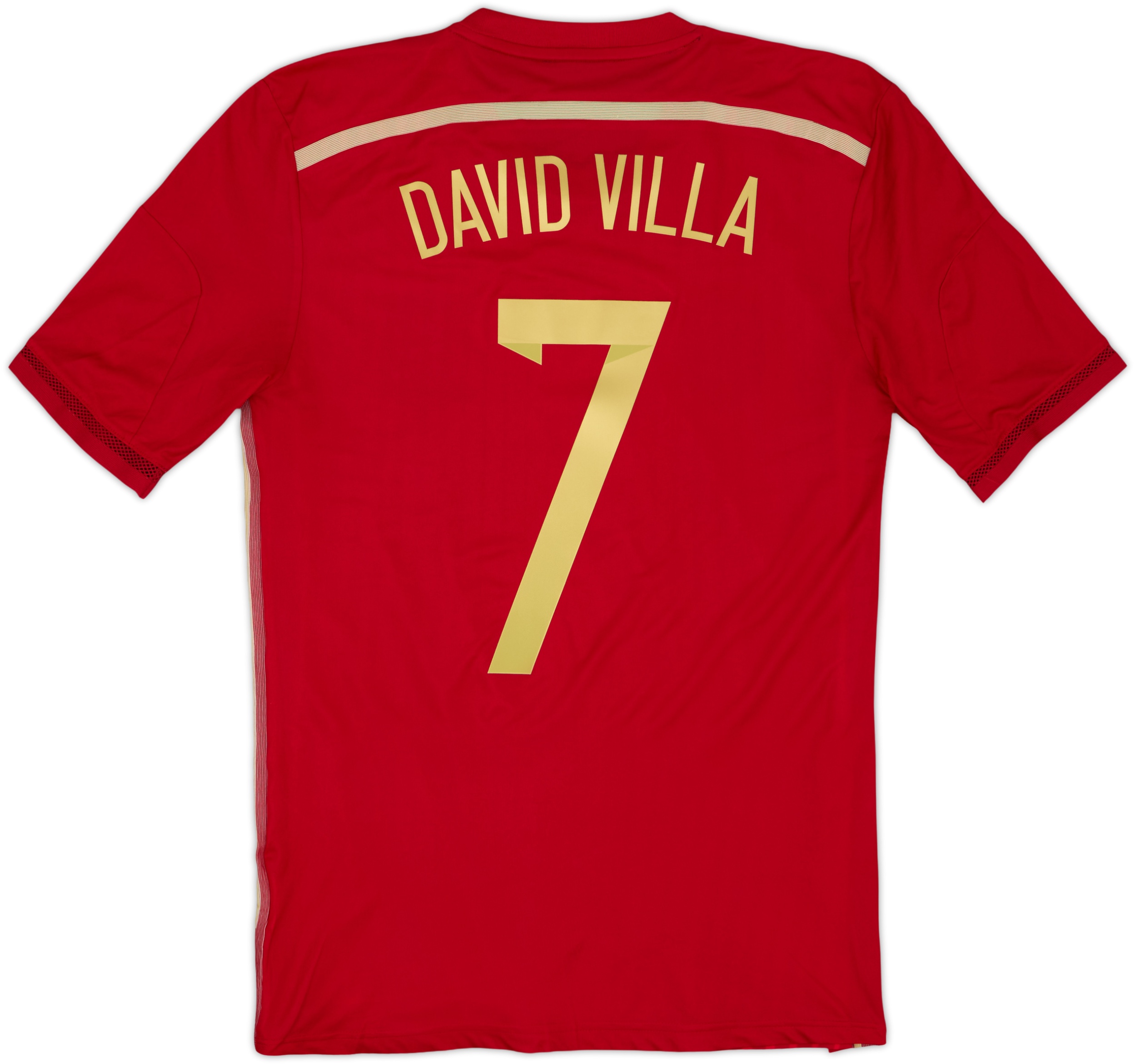 ヴィッセル神戸　David Villa 7番 Lサイズ 2013-15 Spain Authentic Home Shirt David Villa #7 - 10/10 - (S)