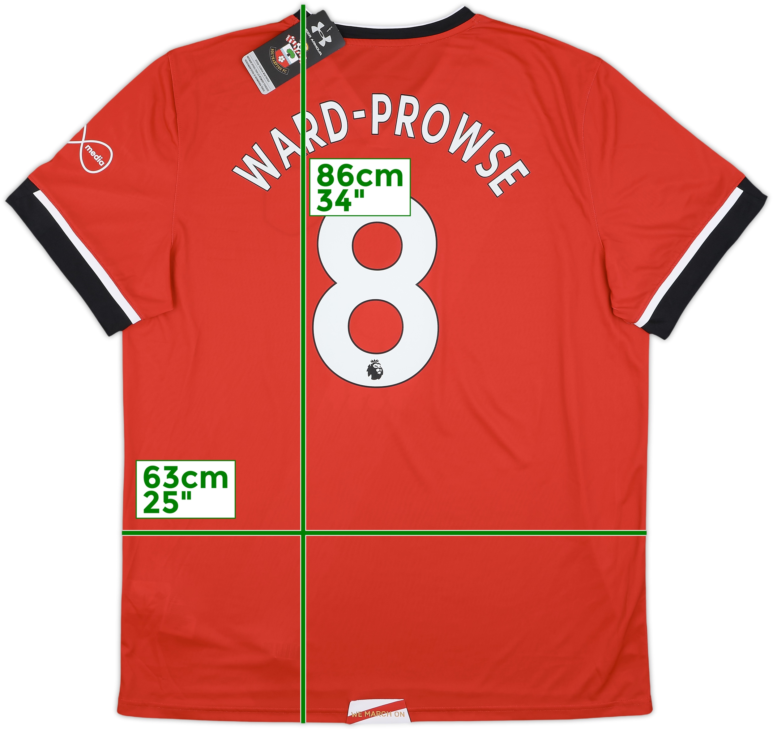 2020-21 Southampton Home Shirt Ward-Prowse #8 (XXL)