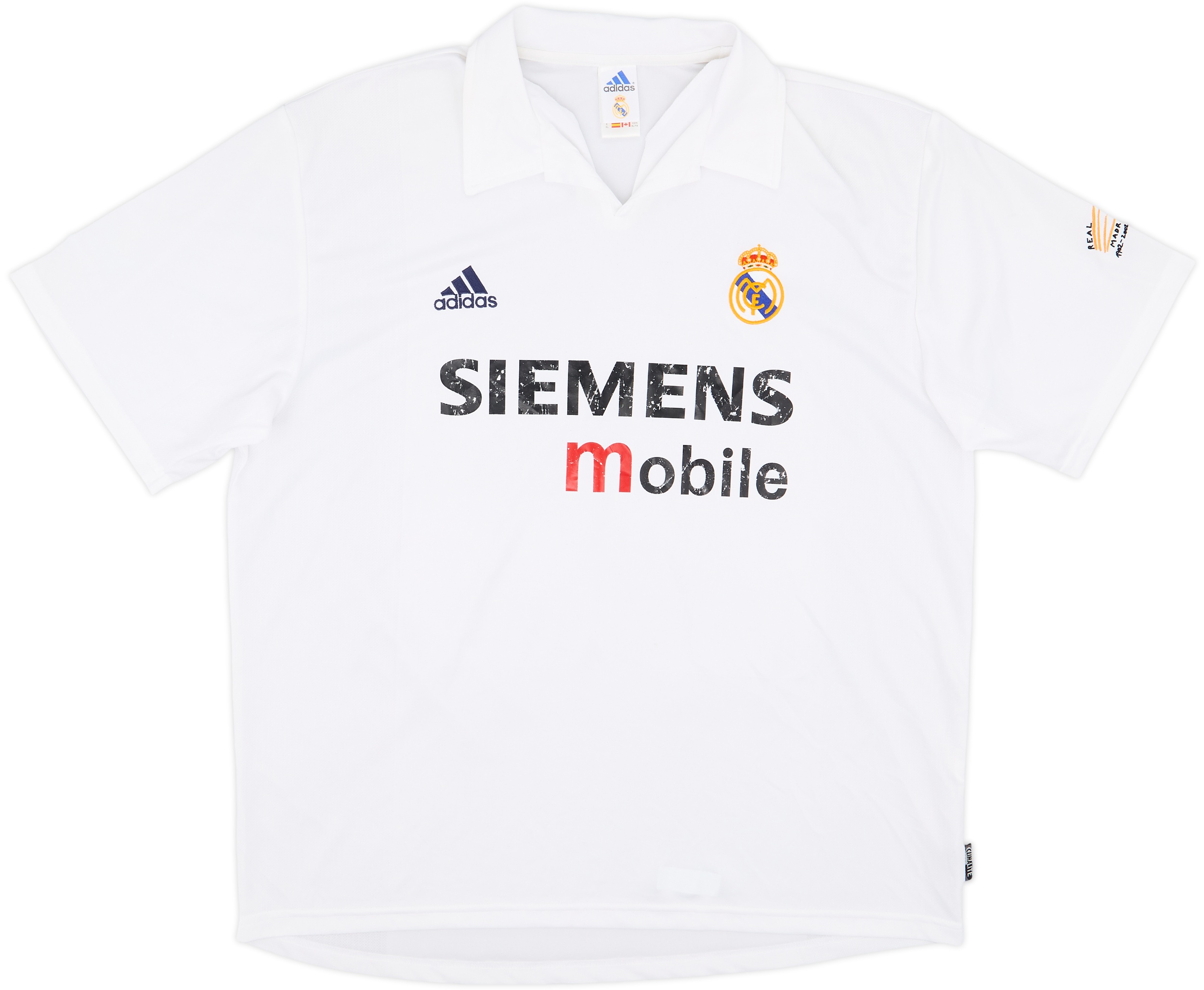 02-03 Real Madrid Home Retro Long Sleeve jersey/02-03皇马