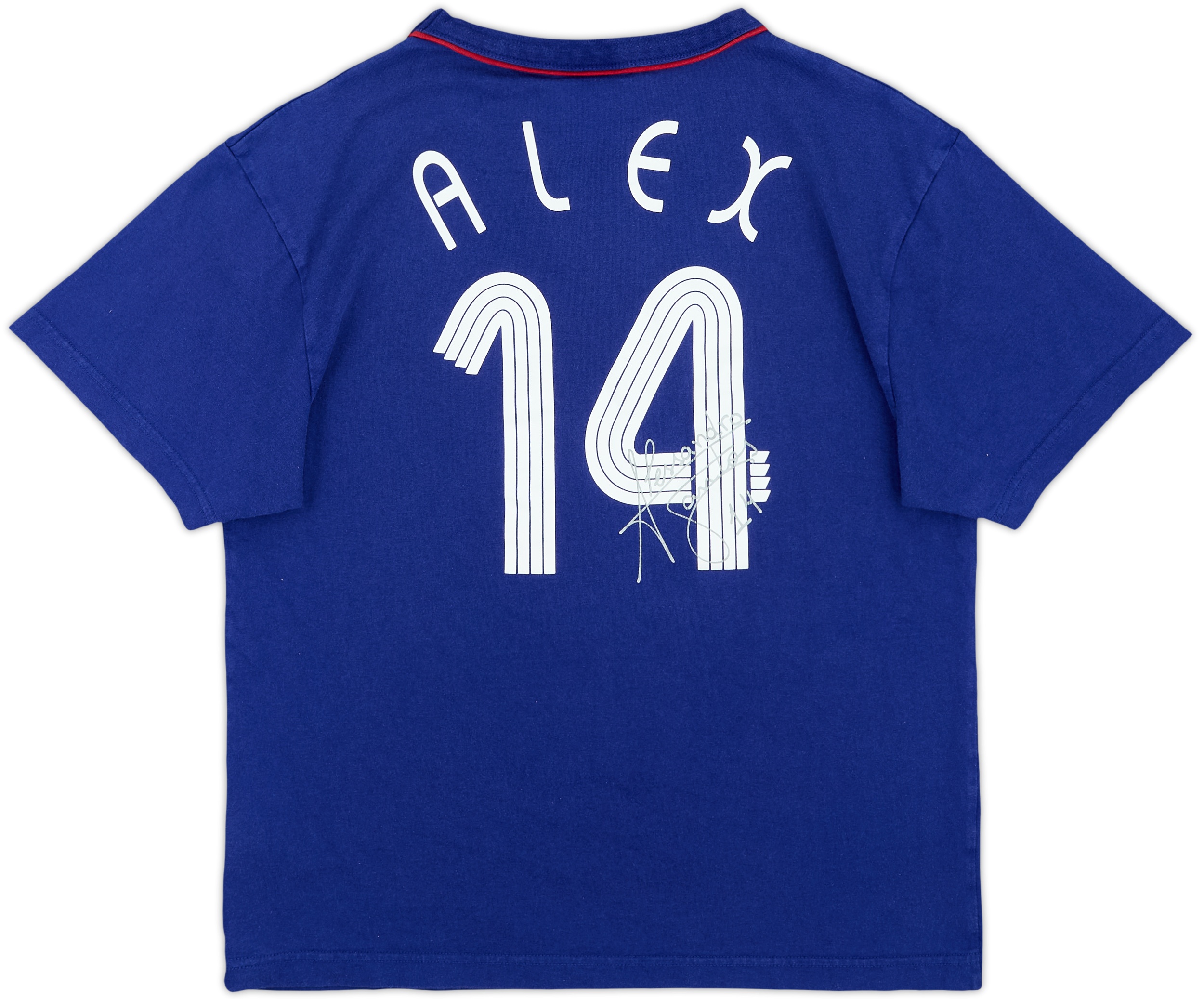 2006 Japan adidas 'Signed' Cotton Tee Alex #14 - 8/10 - (S)