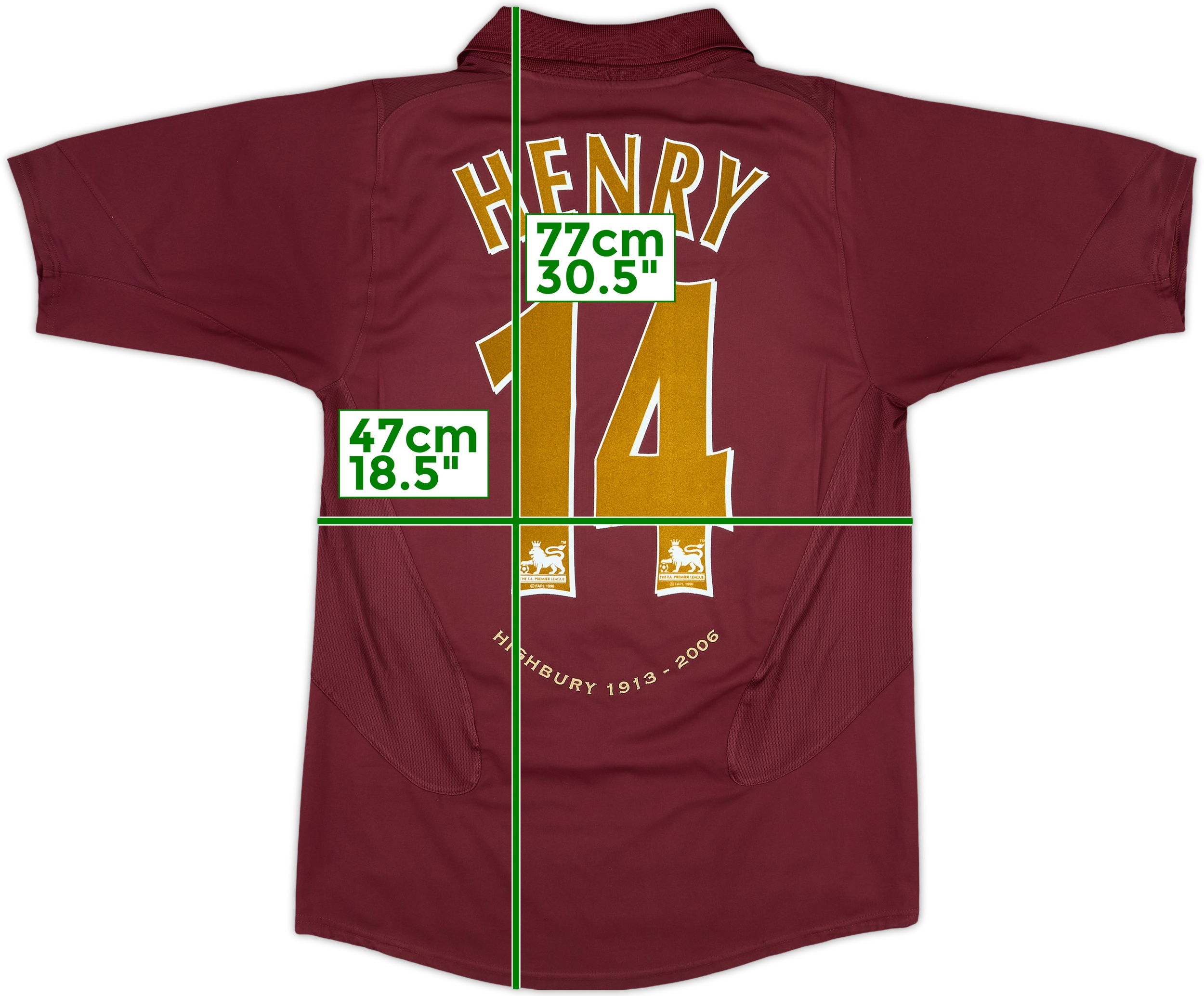 Arsenal 05-06 Home Long-Sleeve Jersey - Henry #14 | eBay