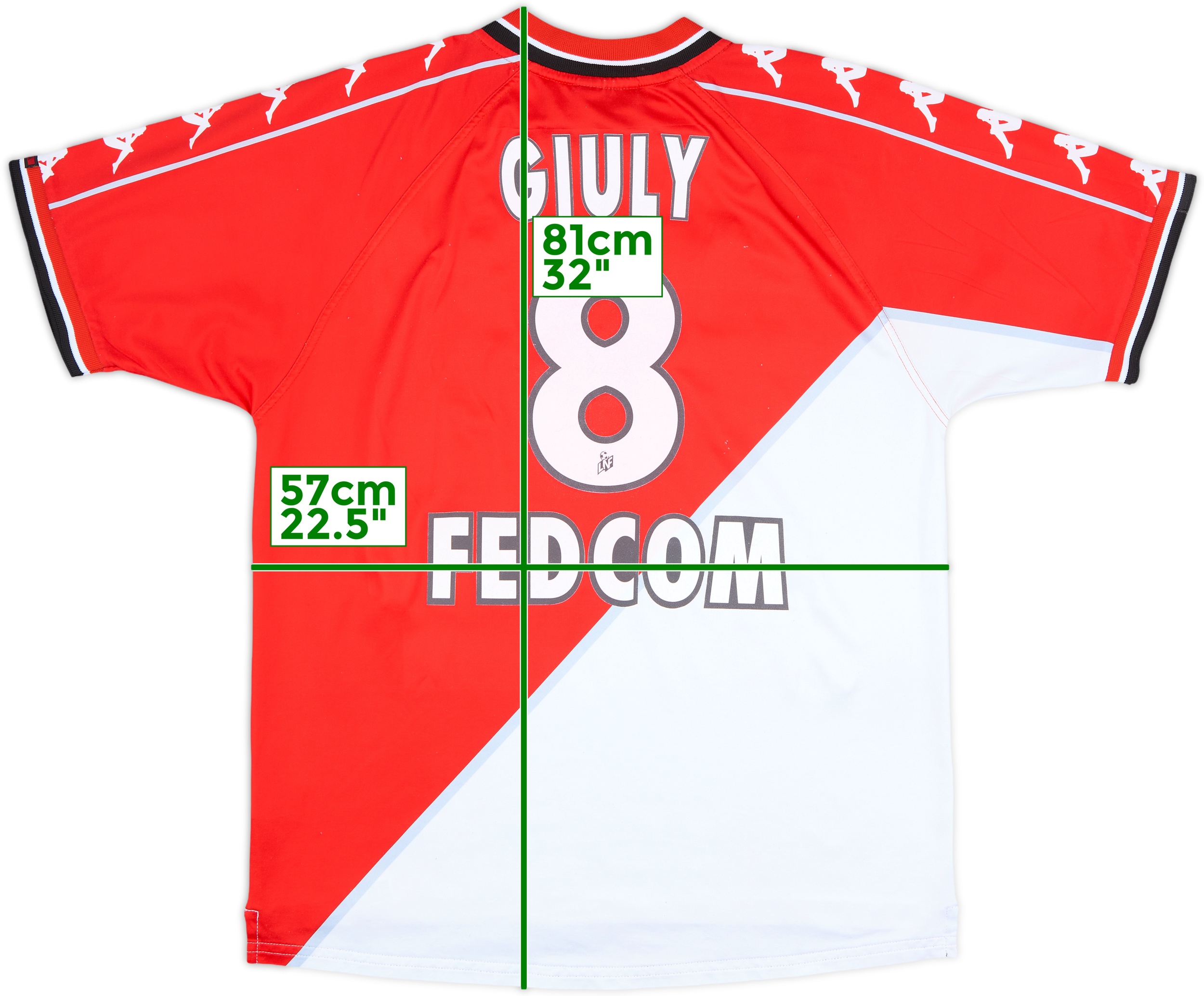 2000-01 Monaco Basic Home Shirt - 5/10 - (YXXL)
