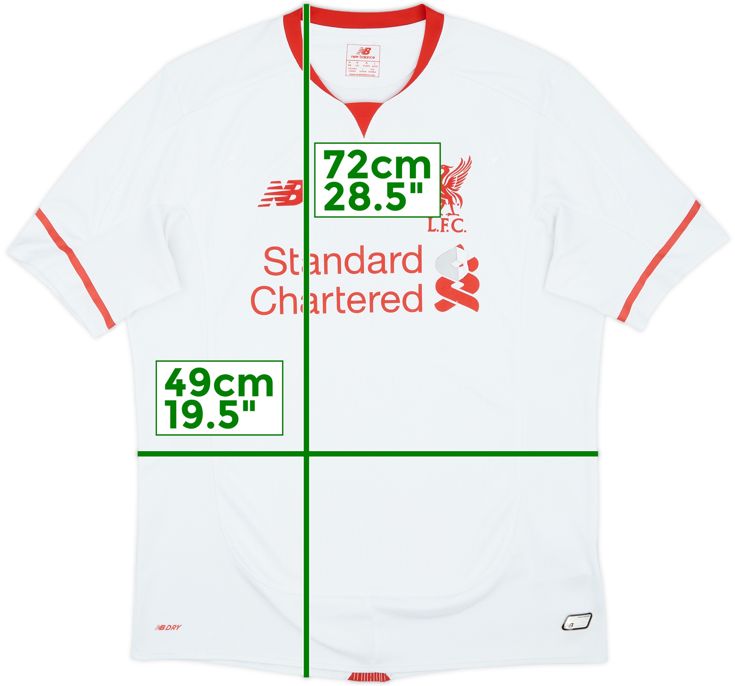 2015-16 Liverpool Away Shirt 5/10 (M)