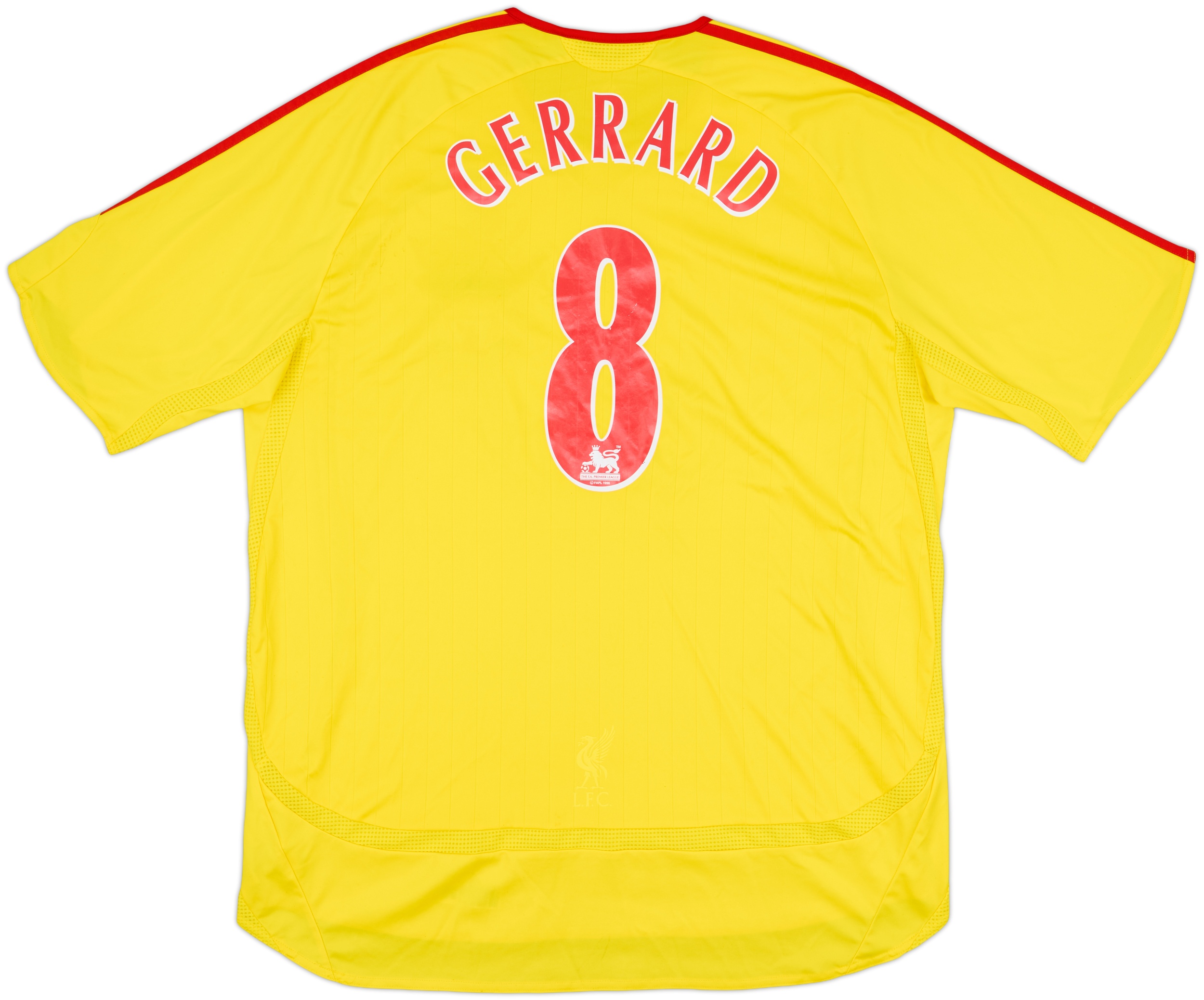 2006-07 Liverpool Away Shirt Gerrard #8 - 7/10 - (XL)