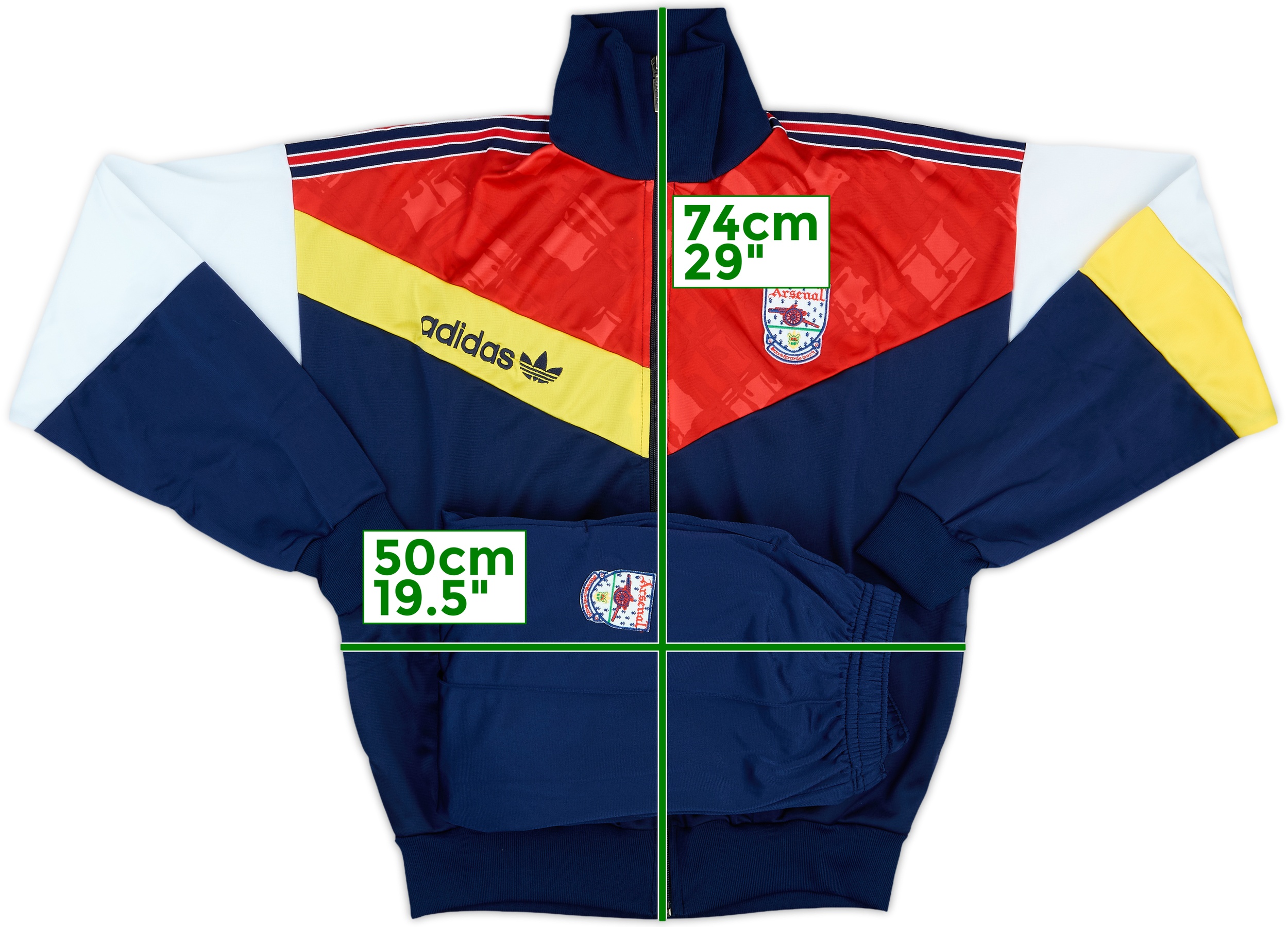 入手困難品　Arsenal スウェットM 1990-92 Arsenal adidas Tracksuit - 9/10 - (M)