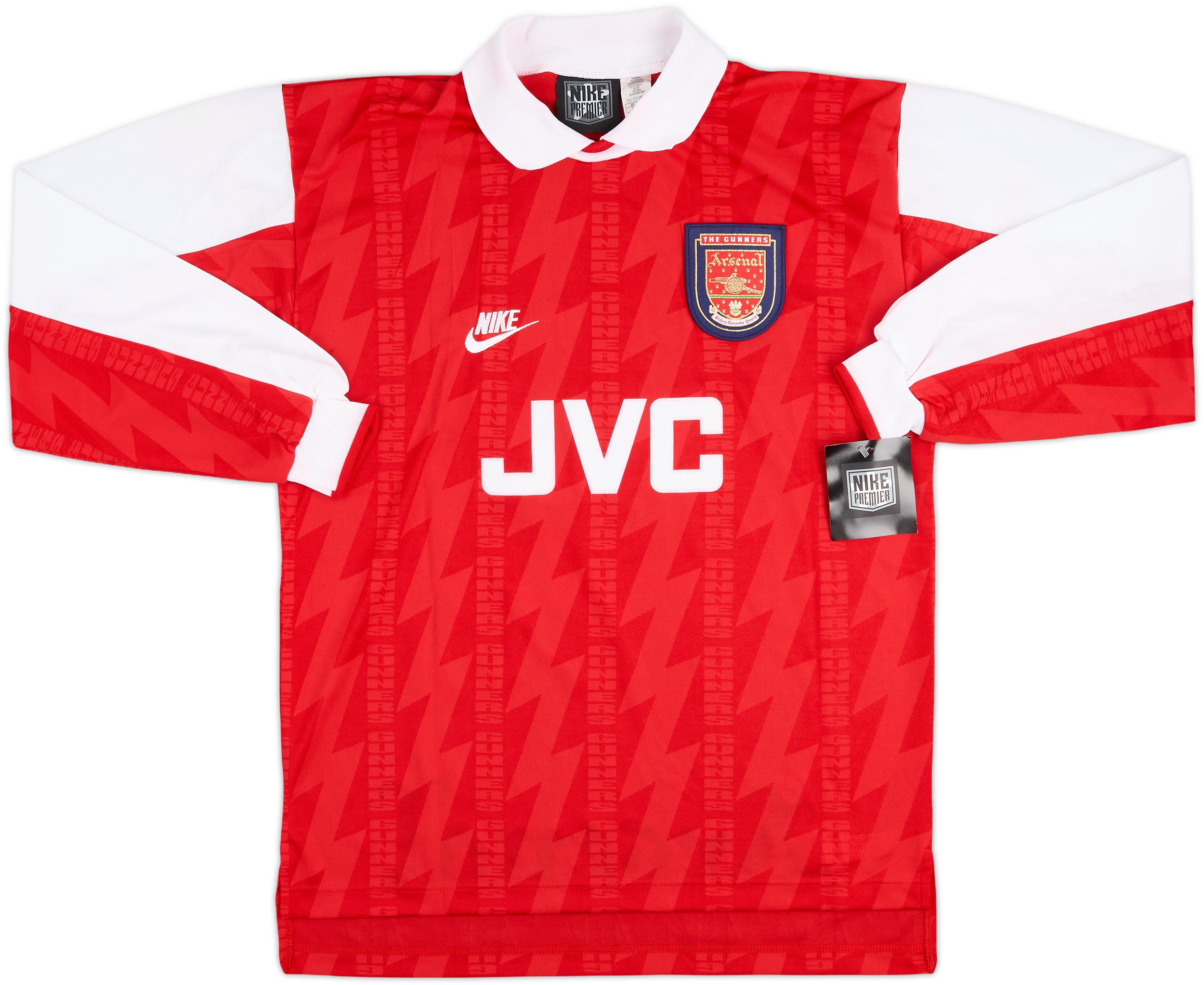 1994-96 Arsenal Player Issue Home L/S Shirt #9 (M)