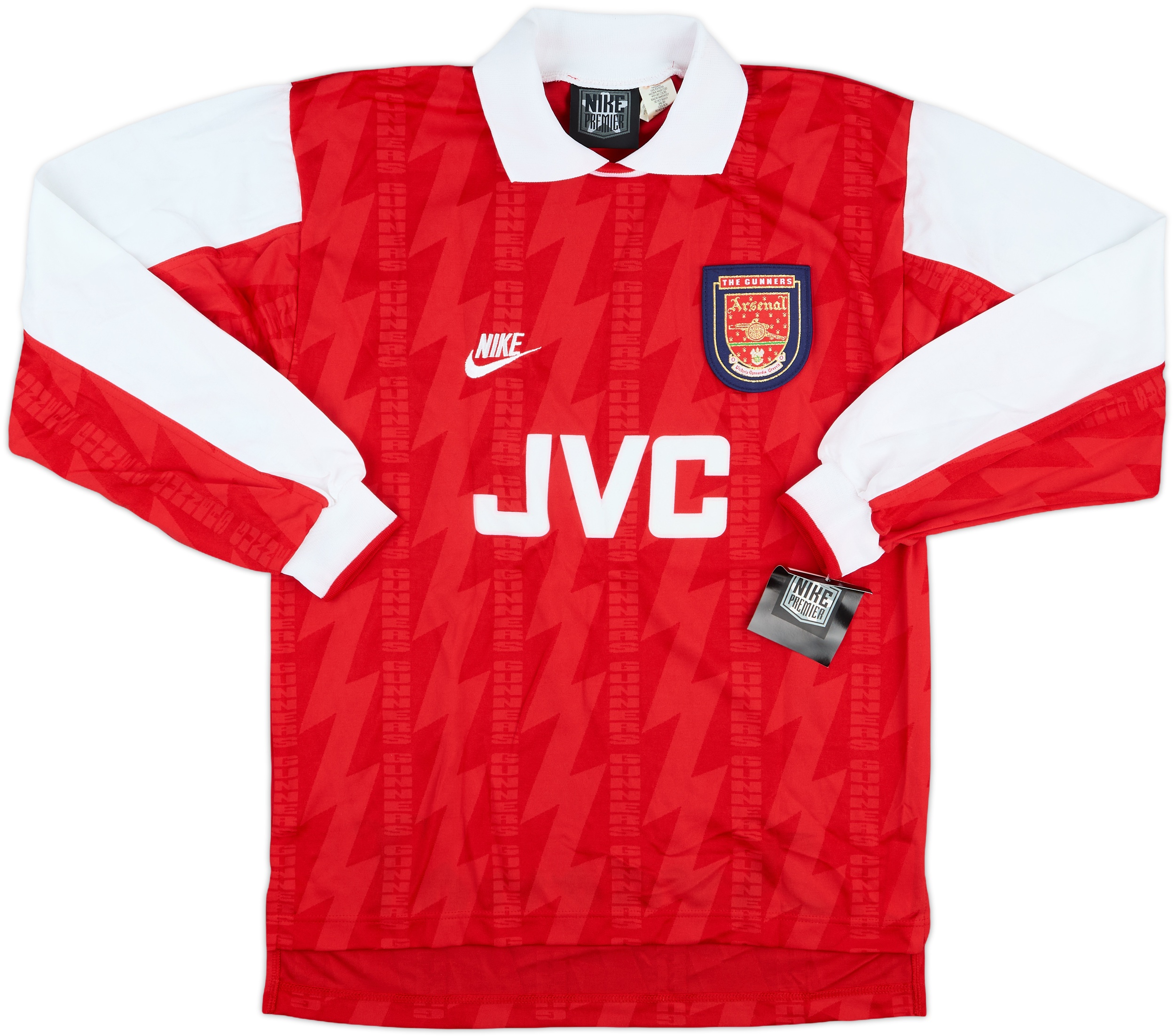 廃盤品　新品未使用！Arsenal 94 95 96  早い者勝ち！ 1994-96 Arsenal Home Shirt - 5/10 - (XL.Boys)