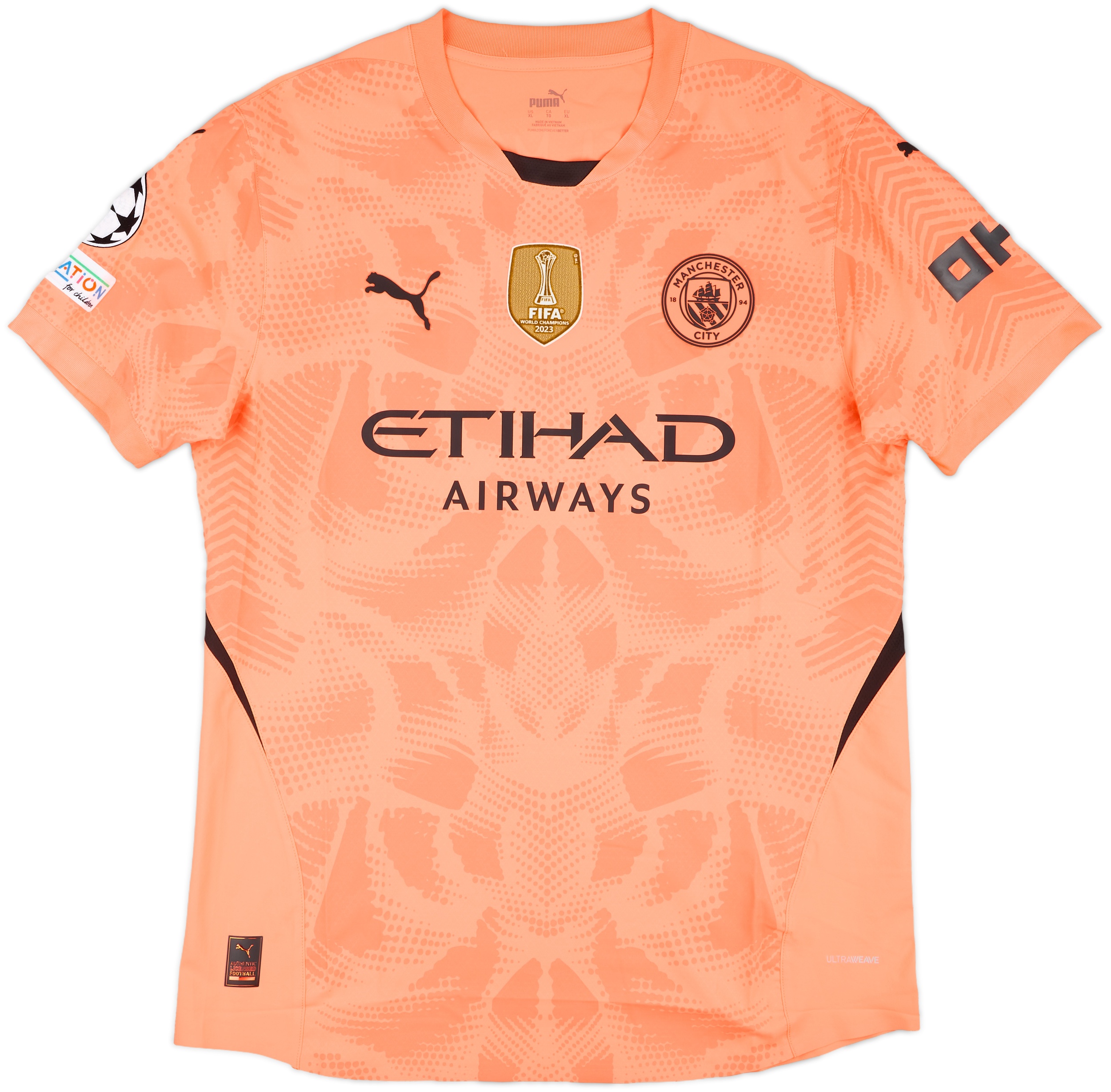 マンチェスター・シティ ORTEGA MORENO 18番 シャツ 2023-24 Manchester City Match Issue GK Shirt Ortega Moreno #18