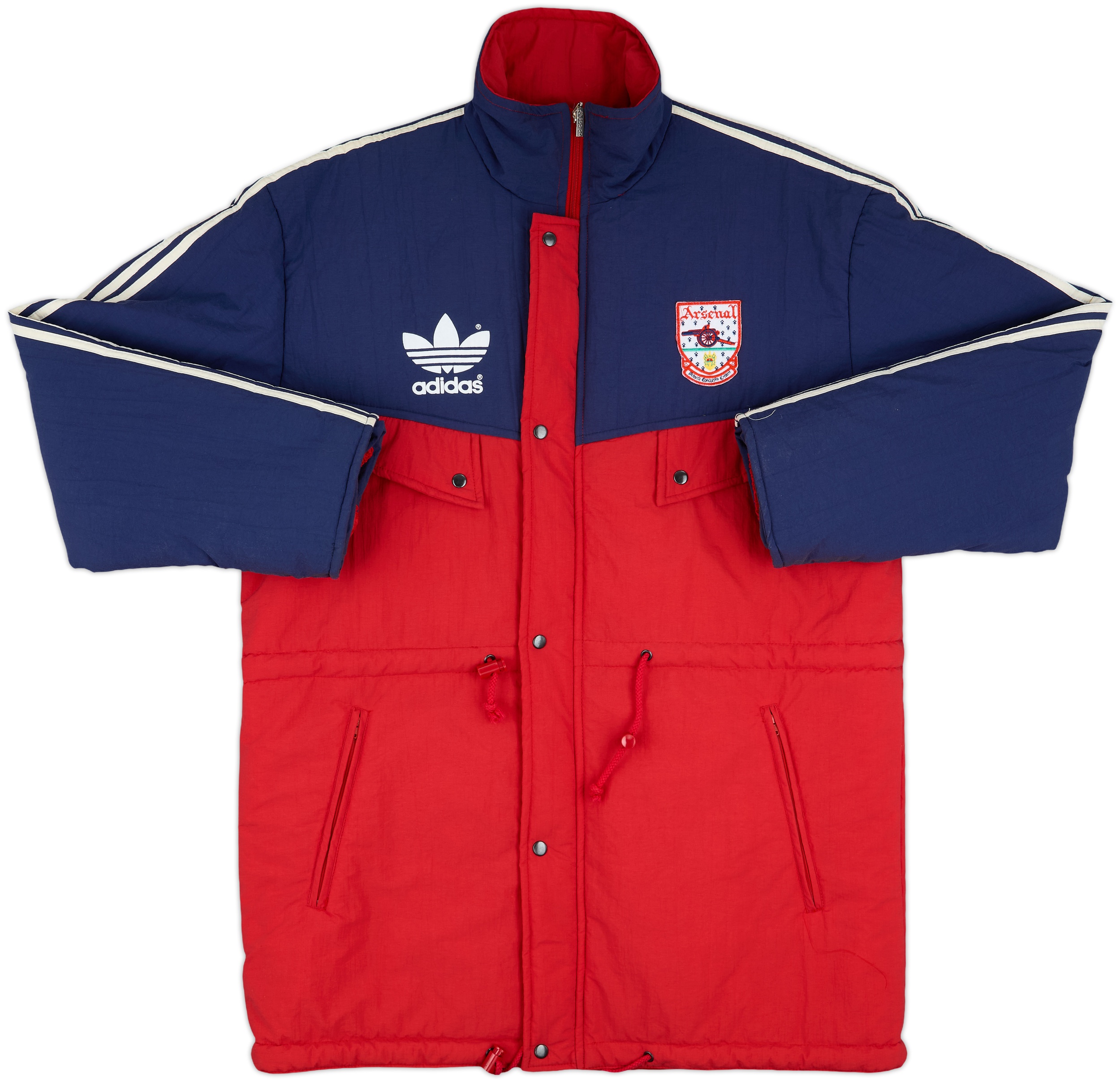 1990-92 Arsenal adidas Bench Coat - 9/10 - (L)