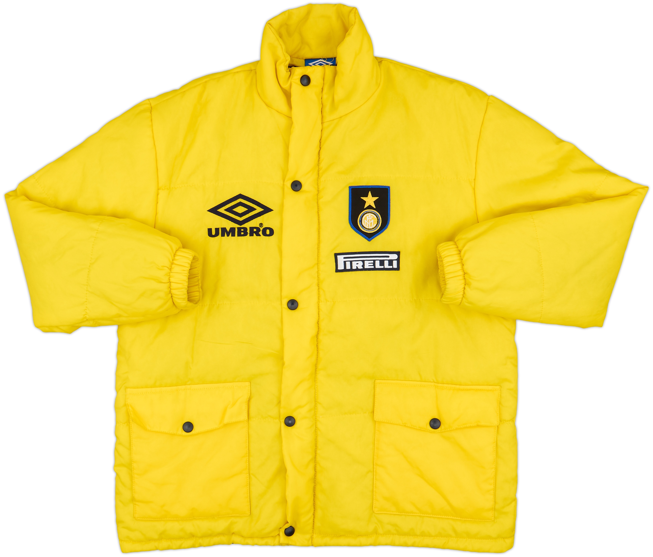ジャケット・アウター 90s umbro nylon jacket coat inter milano 1995-96 Inter Milan Umbro Padded Bench Coat - 6/10 - (XXL)