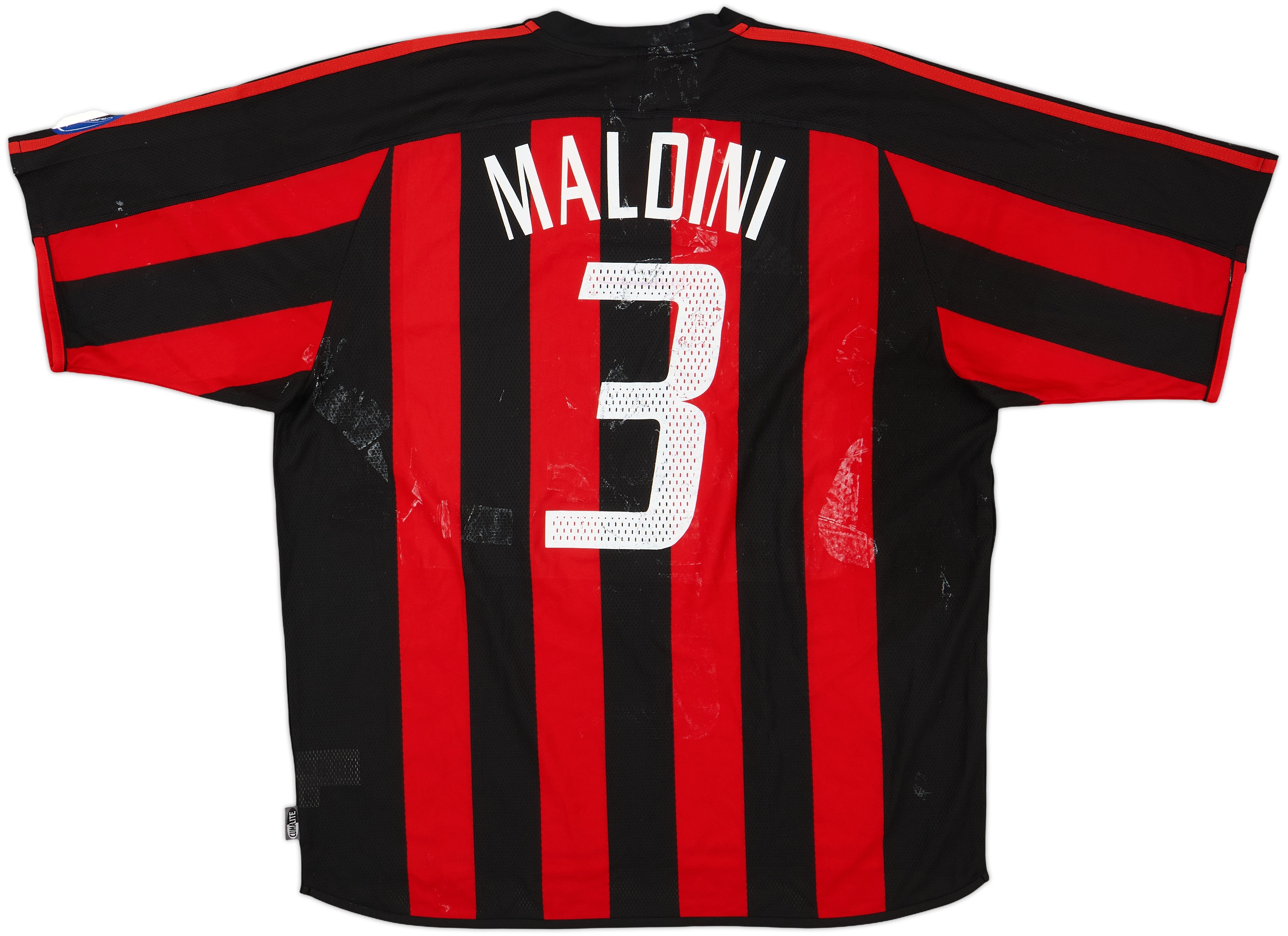 【希少レア】00s AC Milan Soccer Shirt Maldini 2000-02 AC Milan Home Shirt Maldini #3 - 6/10 - (L)