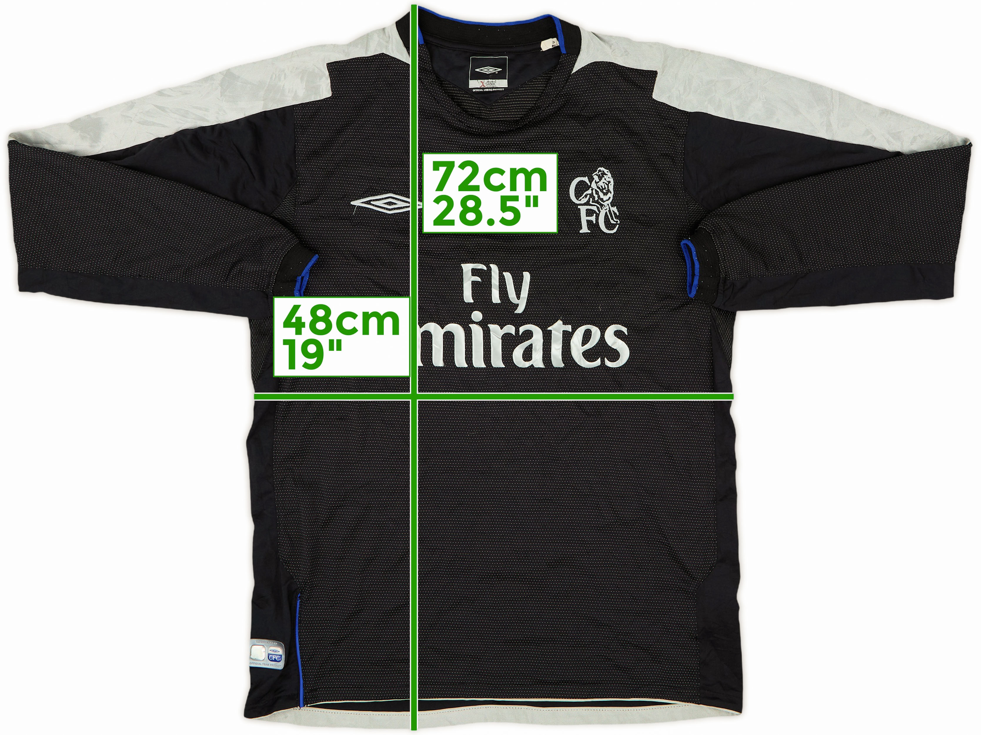 ウェア Chelsea 2004-5 Away Shirt New Chelsea 2004 - 2005 Away football shirt jersey Umbro size XL