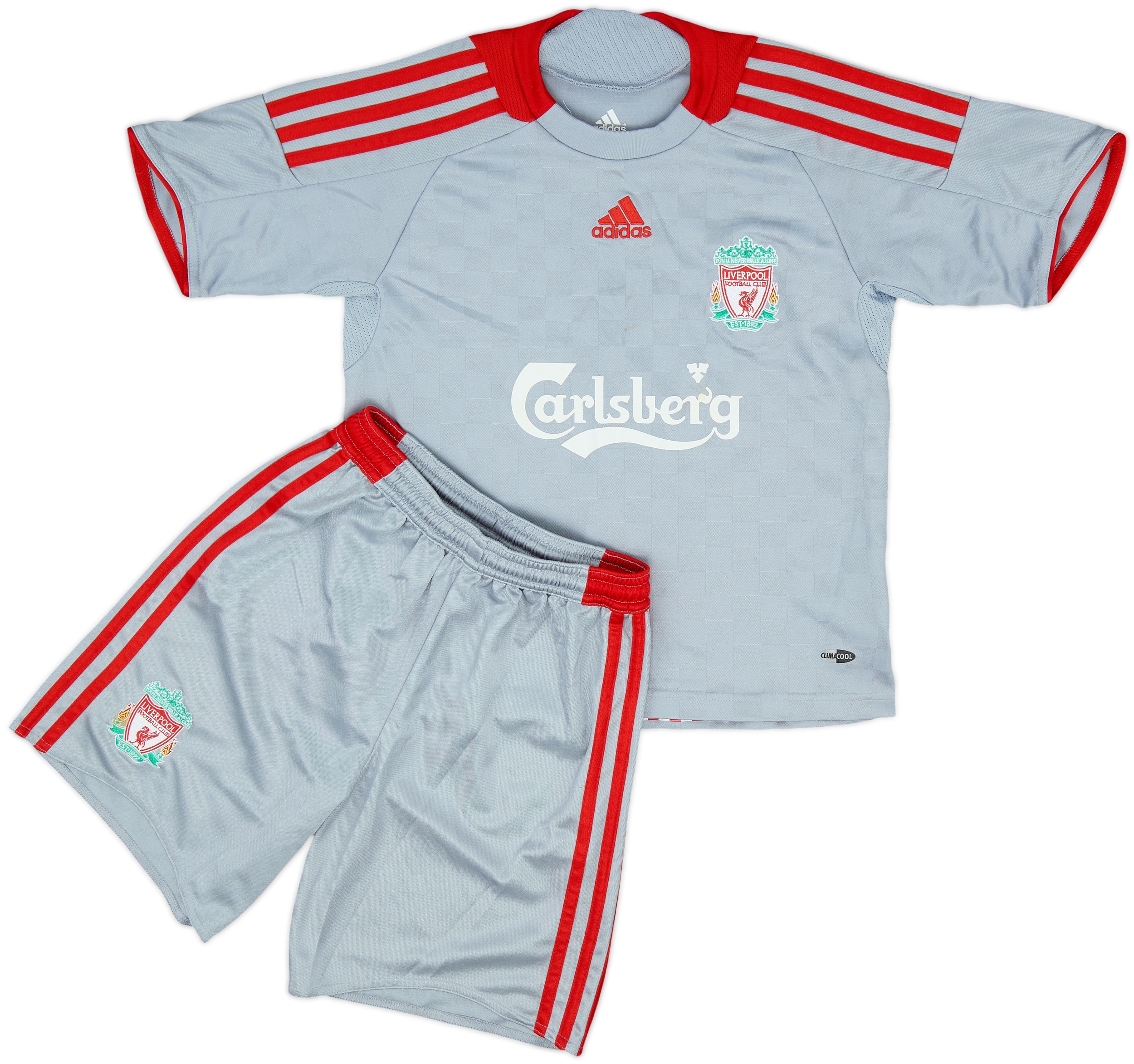 08-09★Liverpool★adidas★サッカーユニフォーム★Torres Adidas Liverpool 08/09 long sleeve; Torres #9; Gray silver
